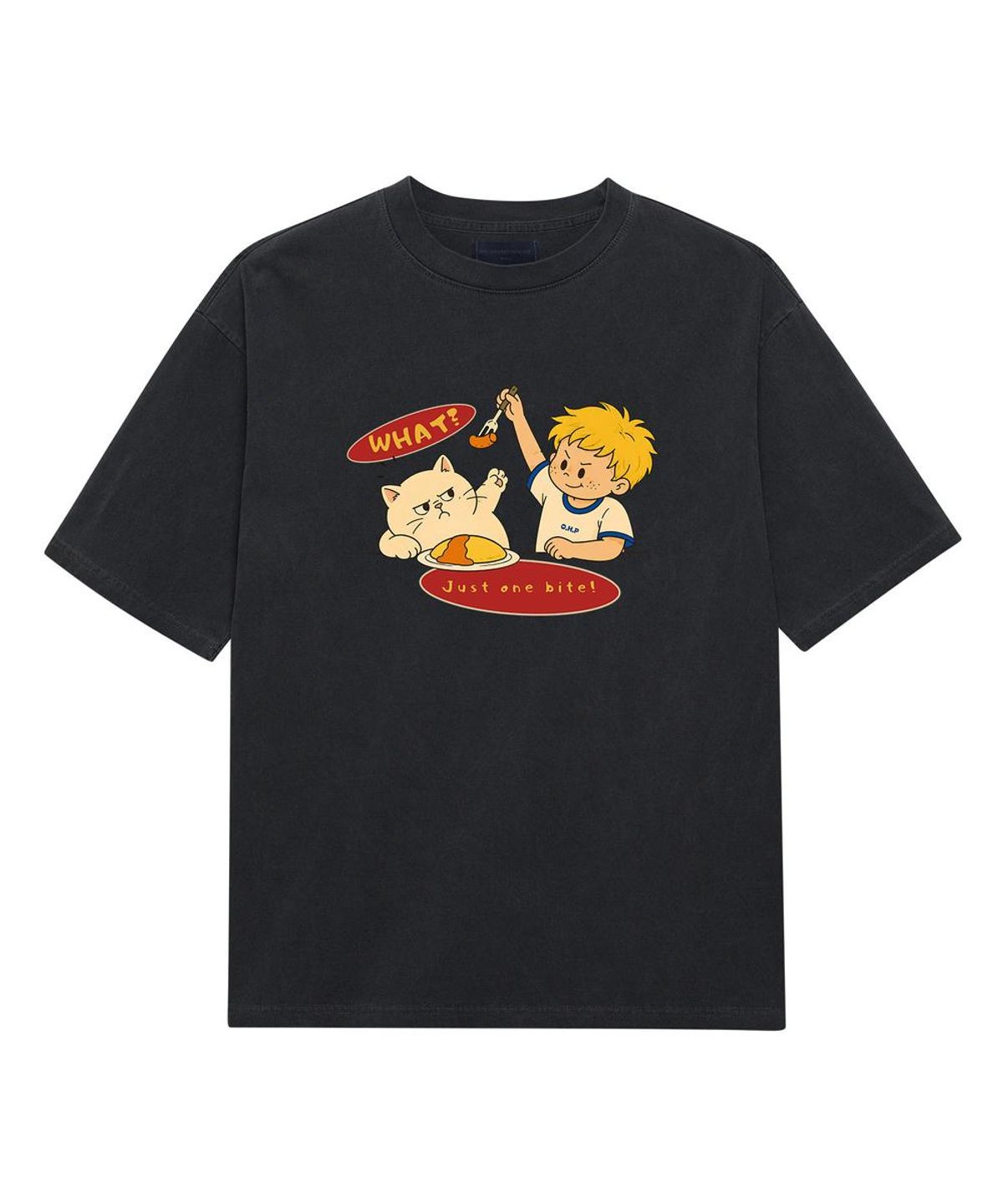 원헌드레드퍼센트(OHP) OHPxGOODD 한입만 피그먼트 반팔티