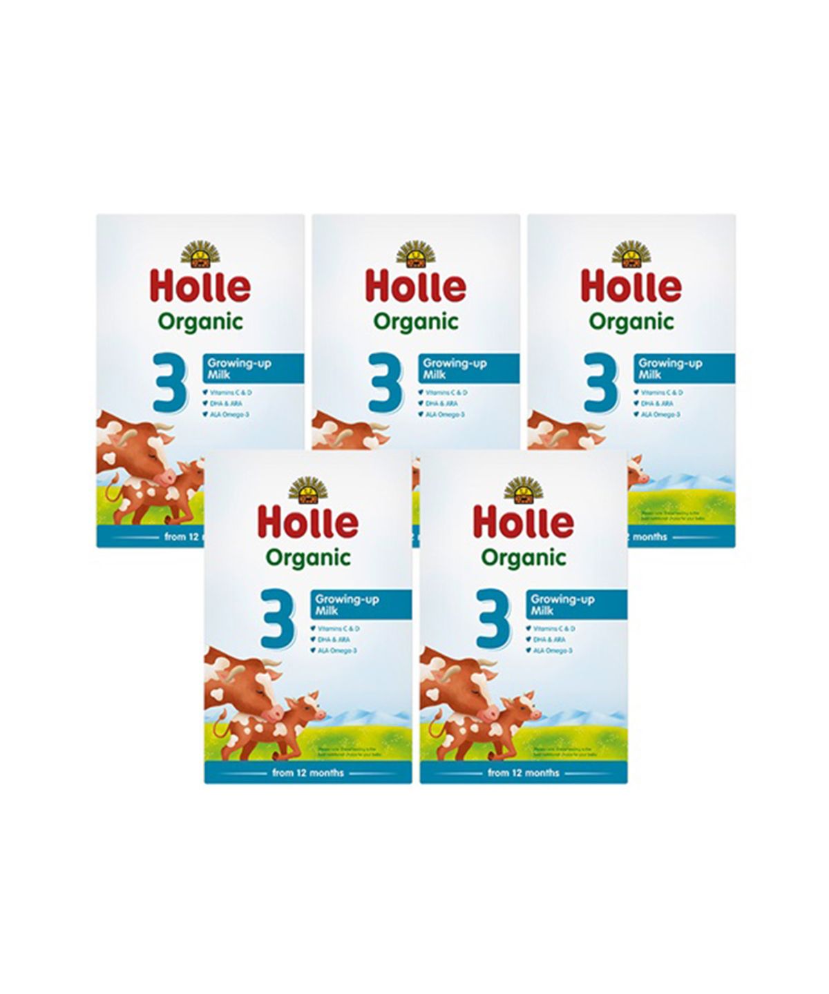 홀레(HOLLE) [홀레] 유기농 분유 3단계 5개세트 (12개월 부터) 500g, 5개