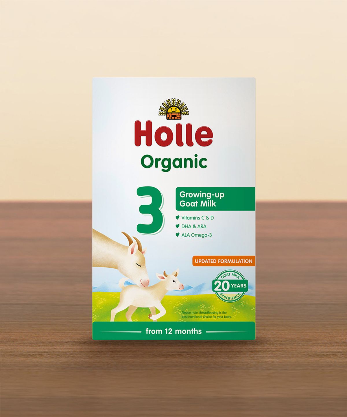 홀레(HOLLE) [홀레] 유기농 산양분유 1단계 (0~6개월) 400g, 1개