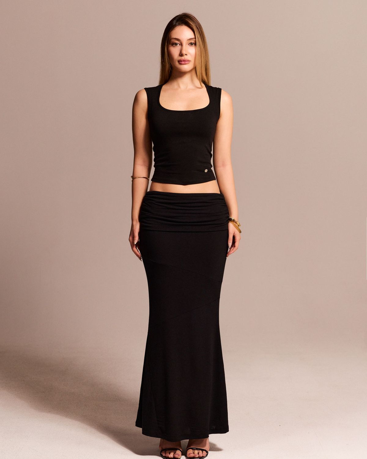 쿨시스(COOLSIS) CS FOLDING MERMAID SKIRT-073 (BLACK)