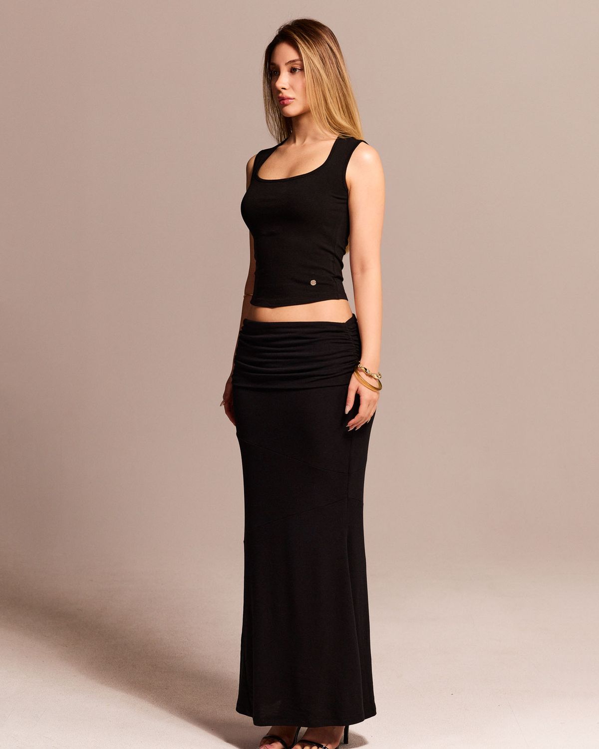 쿨시스(COOLSIS) CS FOLDING MERMAID SKIRT-073 (BLACK)