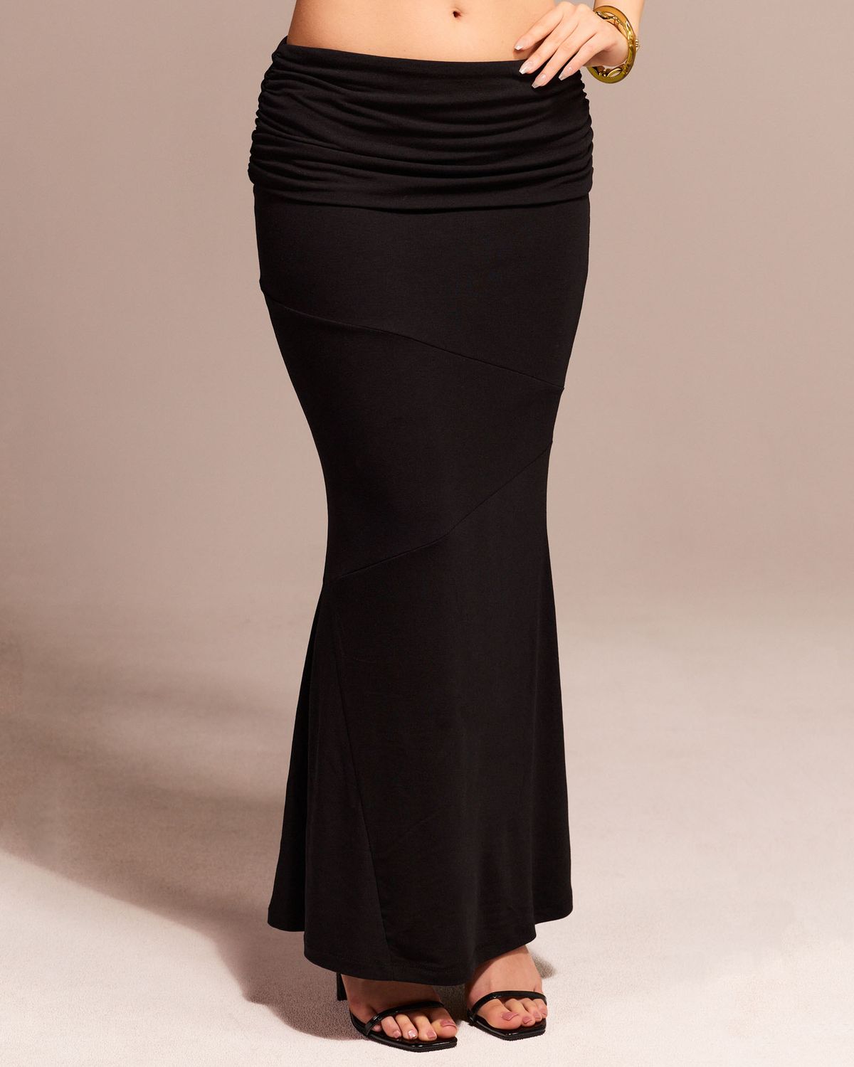 쿨시스(COOLSIS) CS FOLDING MERMAID SKIRT-073 (BLACK)