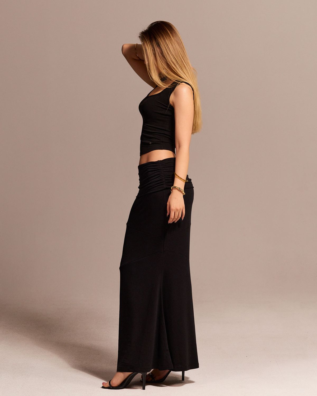 쿨시스(COOLSIS) CS FOLDING MERMAID SKIRT-073 (BLACK)