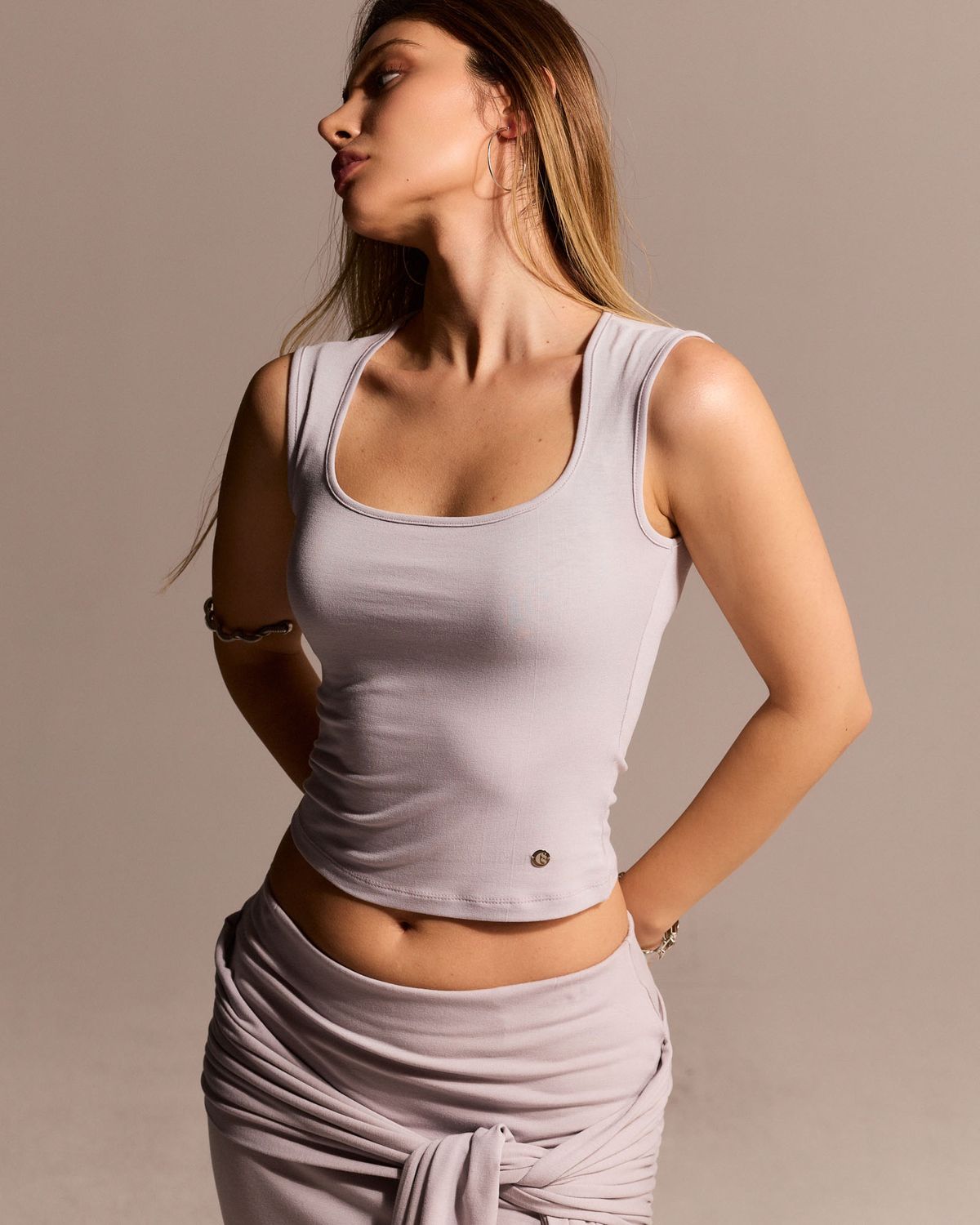쿨시스(COOLSIS) CS SQUARE SLEEVELESS-071 (GRAY)