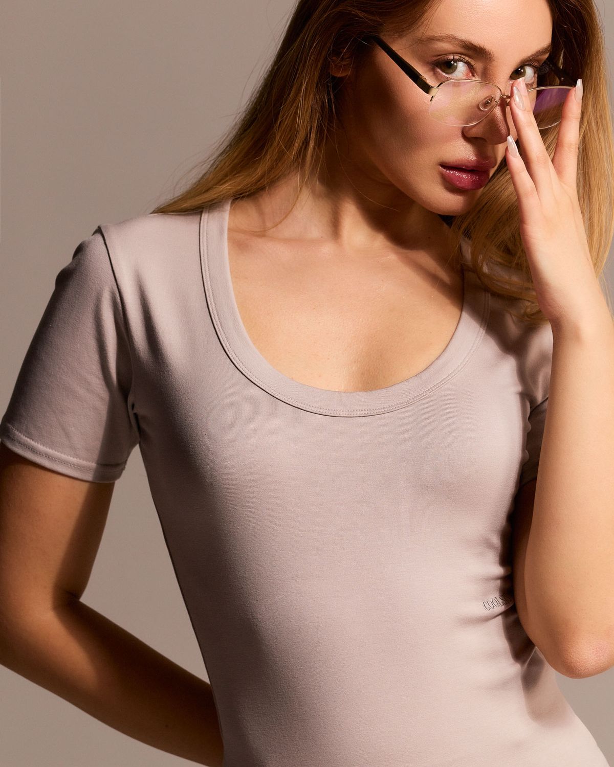 쿨시스(COOLSIS) CS SUPIMA HALF TOP-073 (BEIGE)