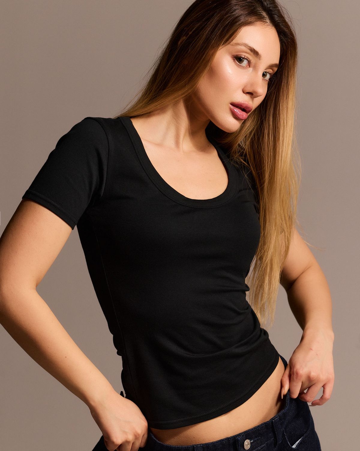 쿨시스(COOLSIS) CS SUPIMA HALF TOP-073 (BLACK)
