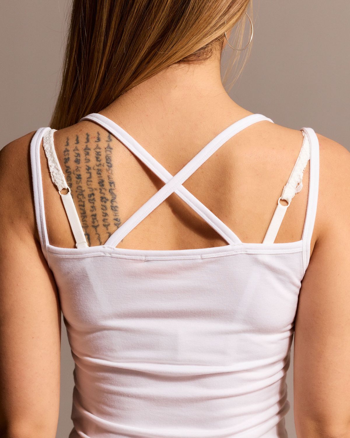 쿨시스(COOLSIS) CS DOUBLE CROSS SLEEVELESS-074 (WHITE)