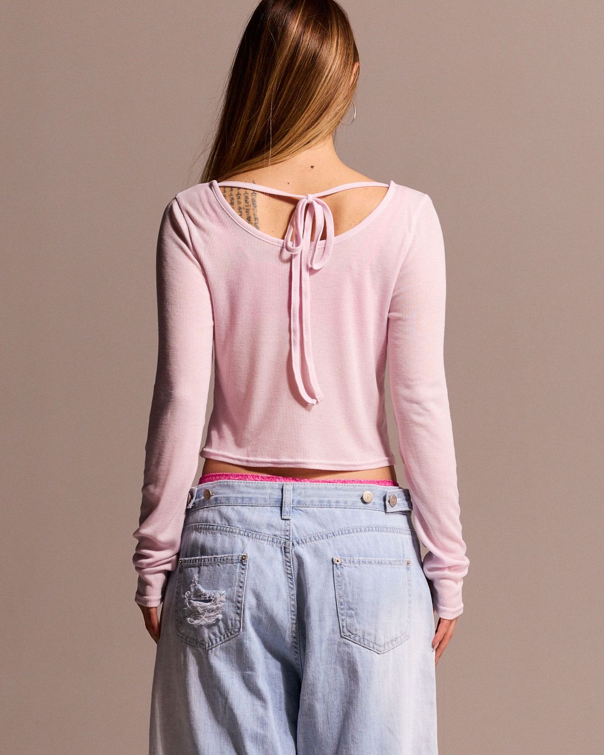 쿨시스(COOLSIS) CS SHIRRING CROP CARDIGAN-028 (PINK)