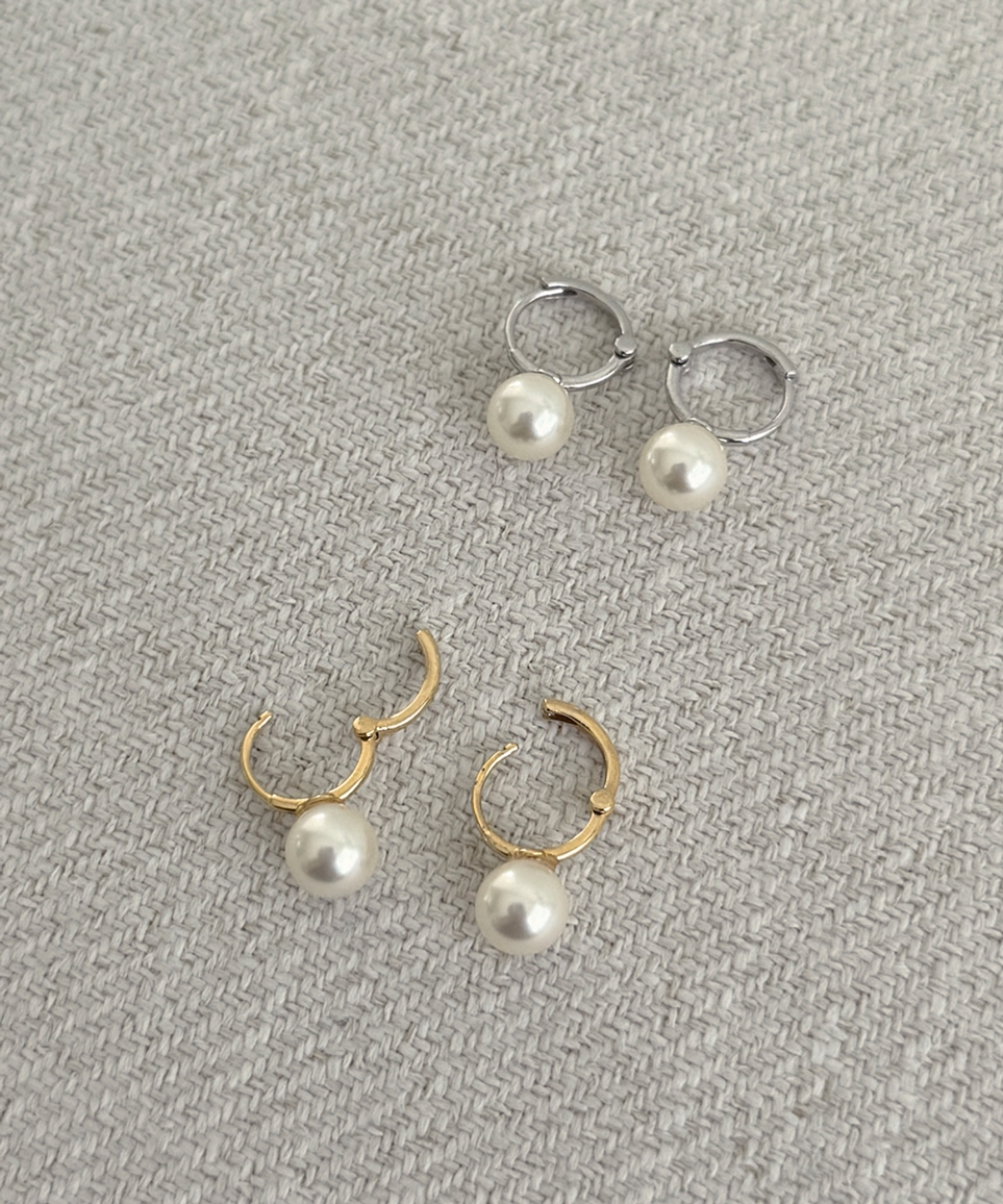 판타스틱 플래닛(FANTASTIC PLANET) swarovski pearl 6mm one touch earrings (2colors)