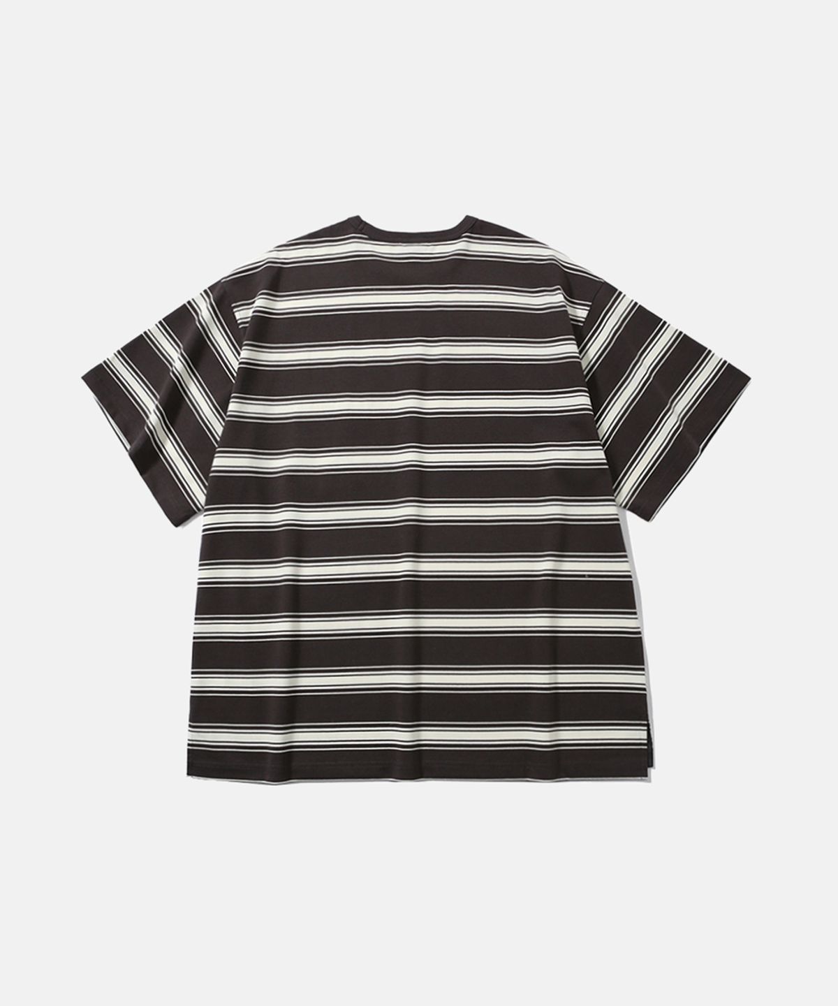 모이프(MOIF) [SS26] ONE POCKET H/S TEE / CHARCOAL STRIPE
