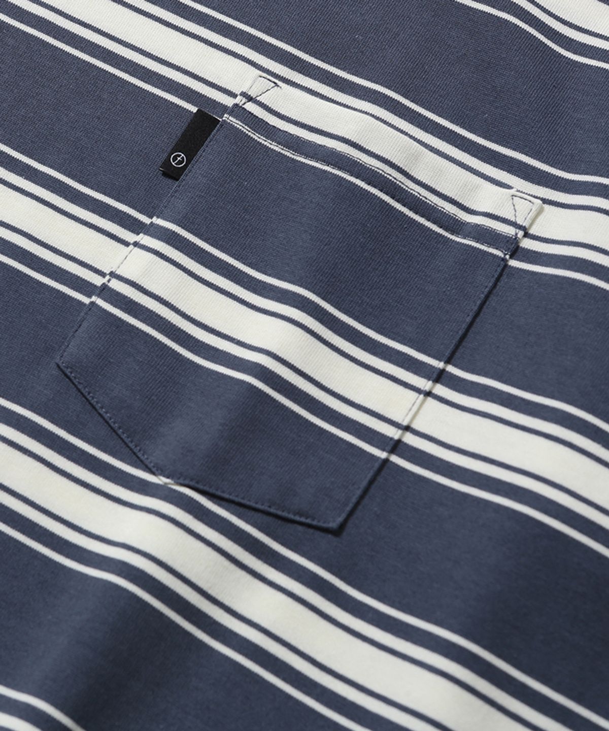 모이프(MOIF) [SS26] ONE POCKET H/S TEE / BLUE STRIPE