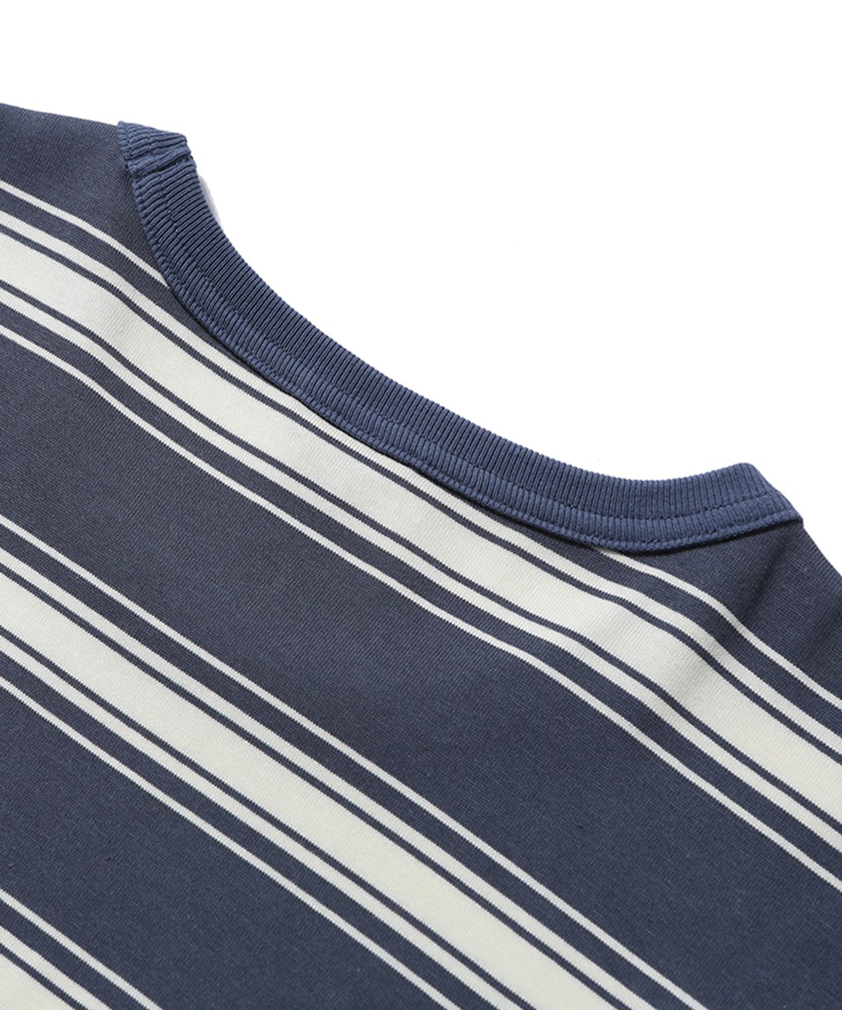 모이프(MOIF) [SS26] ONE POCKET H/S TEE / BLUE STRIPE