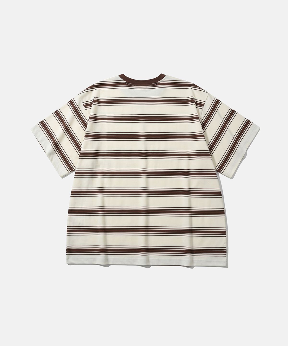 모이프(MOIF) [SS26] ONE POCKET H/S TEE / BROWN STRIPE