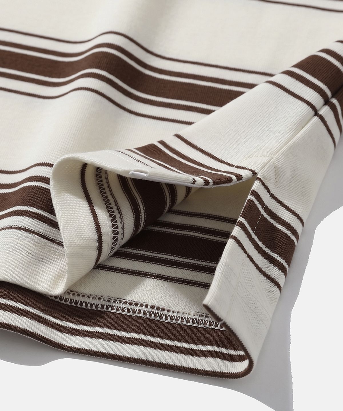 모이프(MOIF) [SS26] ONE POCKET H/S TEE / BROWN STRIPE