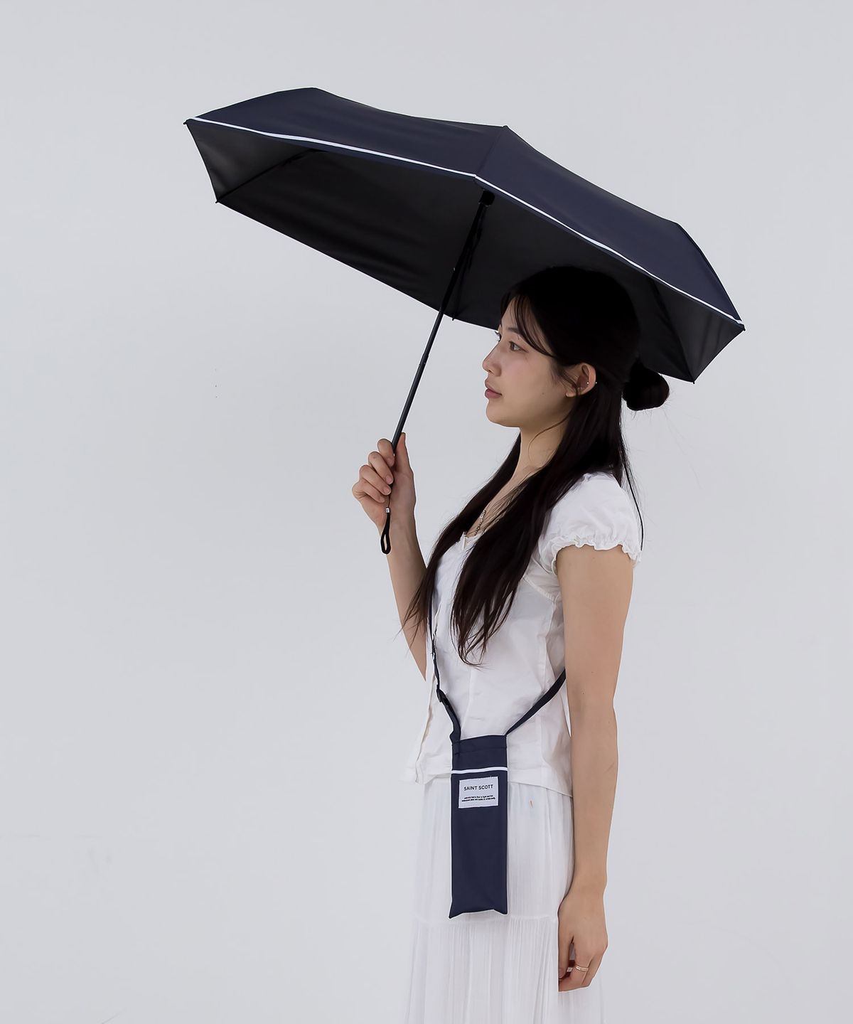 세인트스코트 우산(SAINT SCOTT UMBRELLA) 3단 원라인 스트랩 슬림 암막 양우산 - 4COLOR