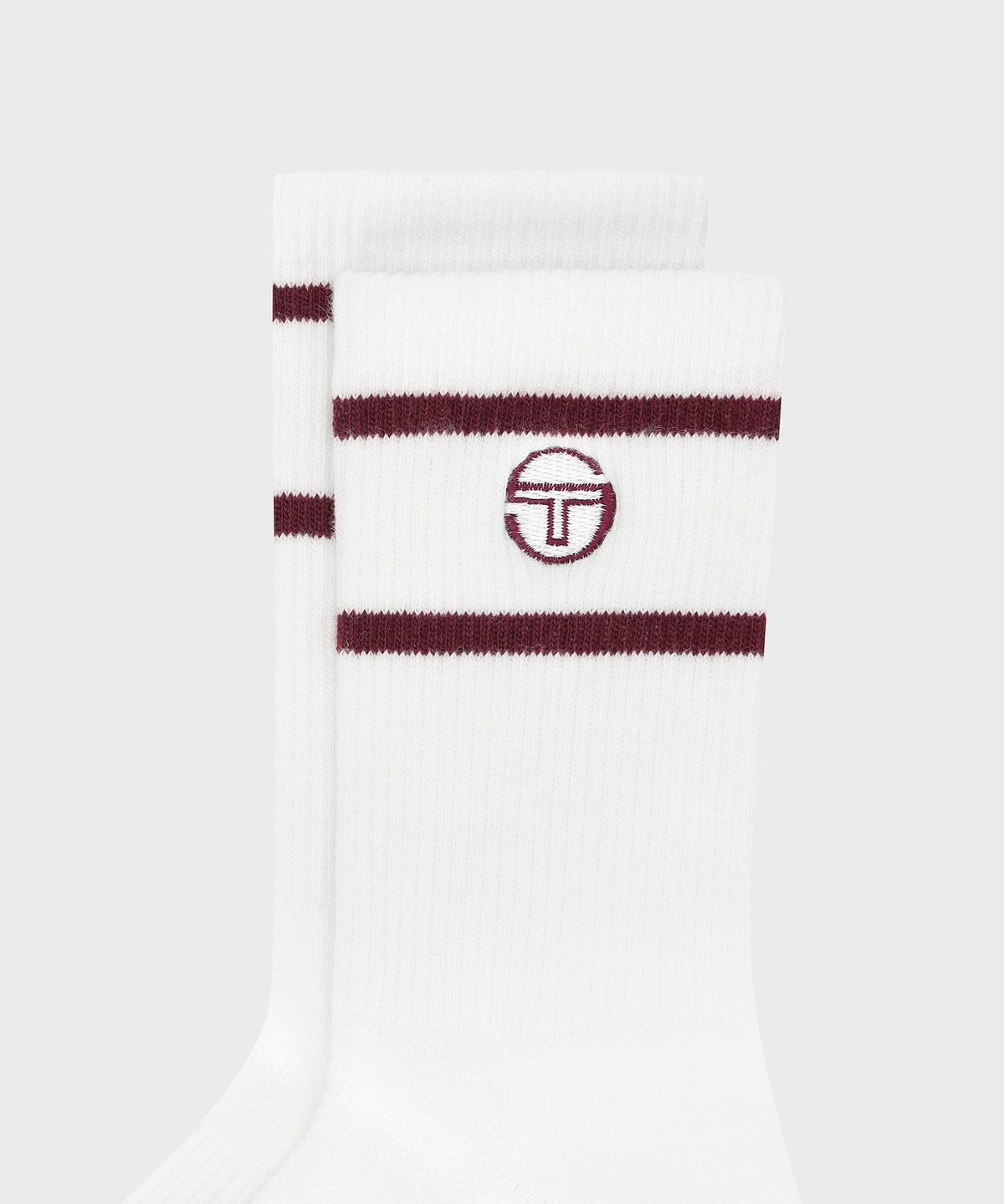 세르지오 타키니(SERGIO TACCHINI) U 스트라이프 크루삭스 (D.Burgundy)