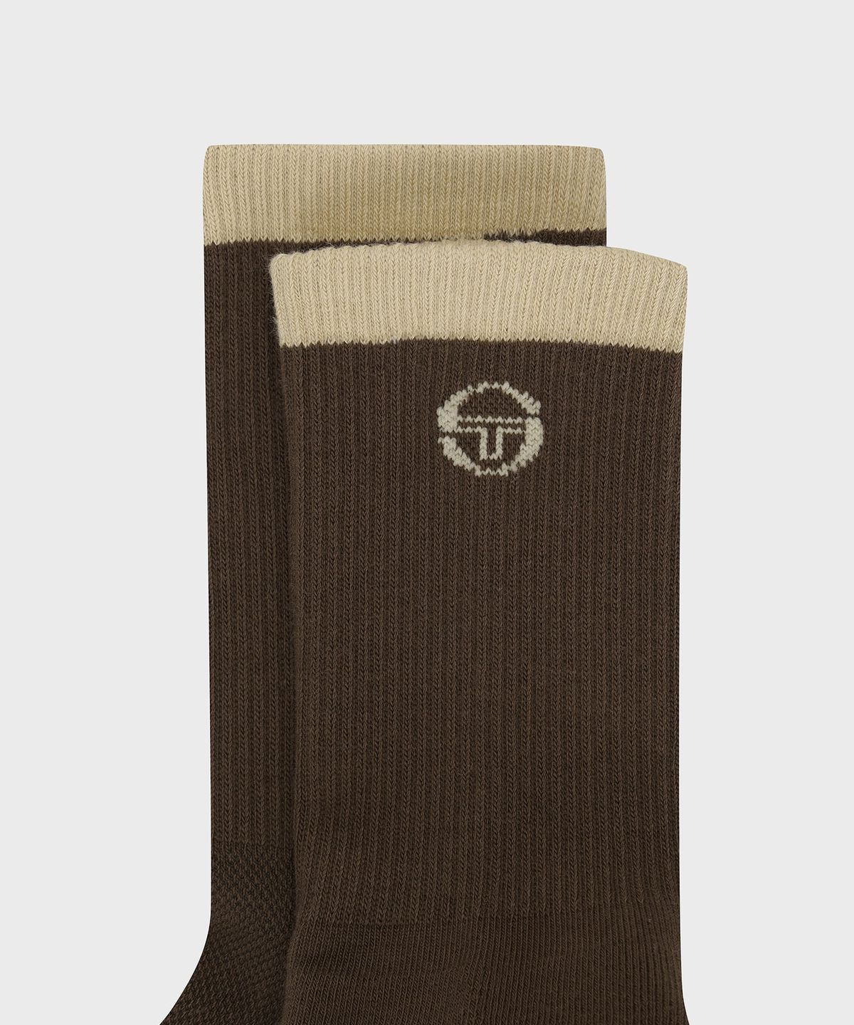 세르지오 타키니(SERGIO TACCHINI) U 백 로고 스트라이프 크루삭스 (D.Brown)