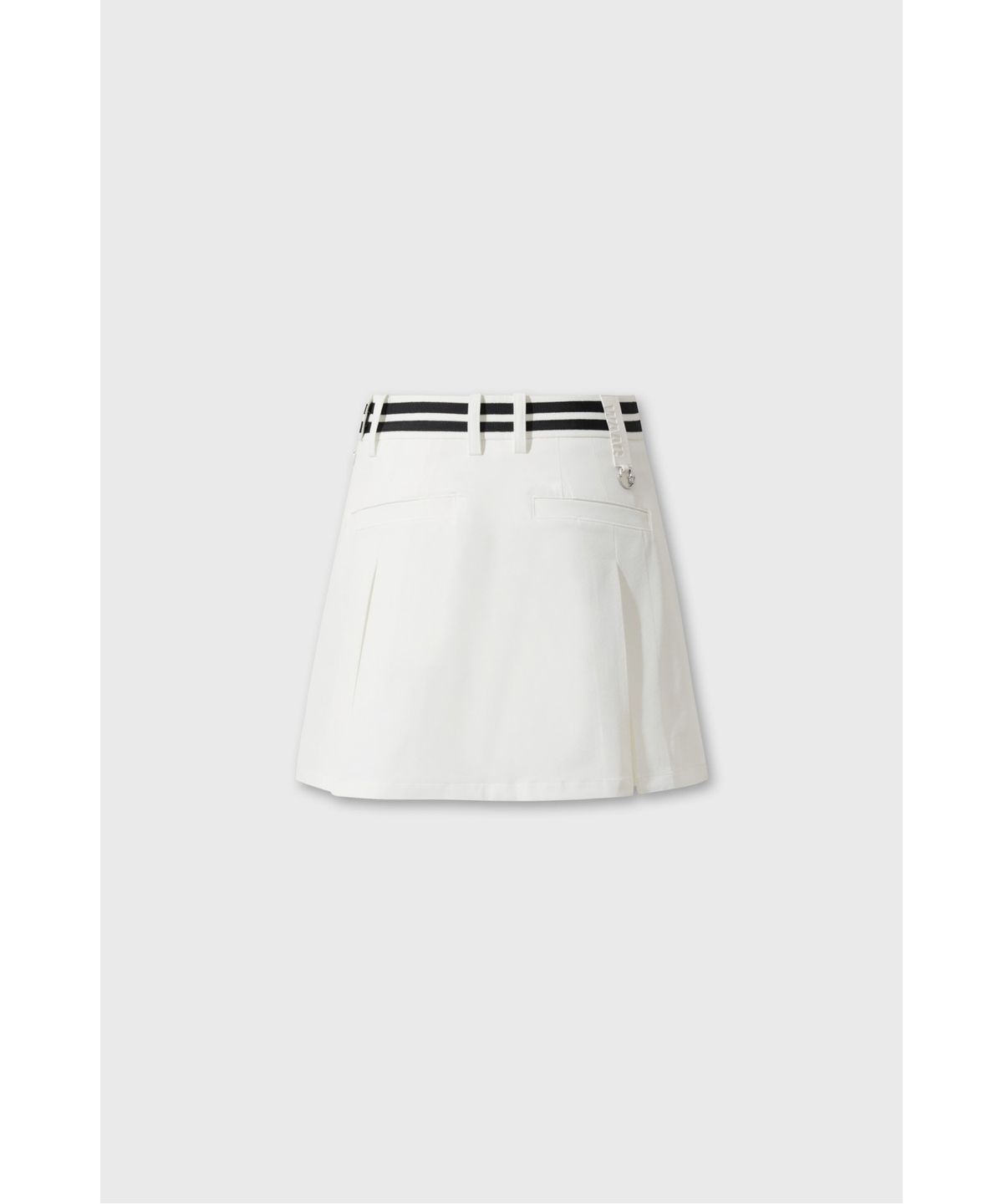 왁(WAAC) Unbalanced line pleats skort WWKCM26901IVX