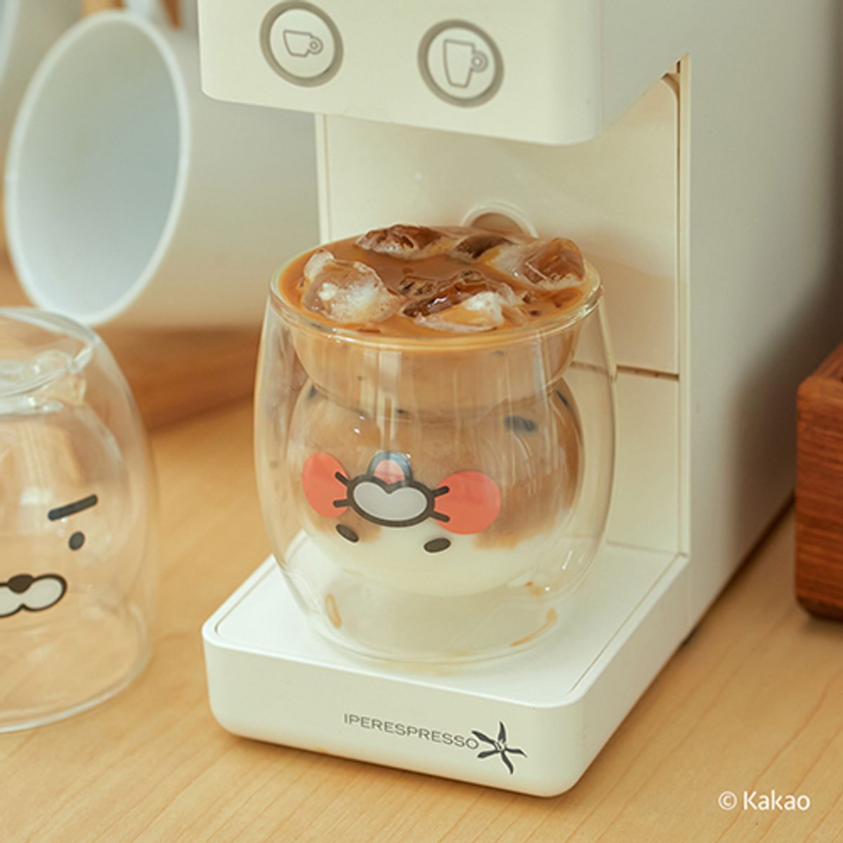 캐샵(KESHOP) 라이언&춘식이 내열 이중 유리컵 2종 택1