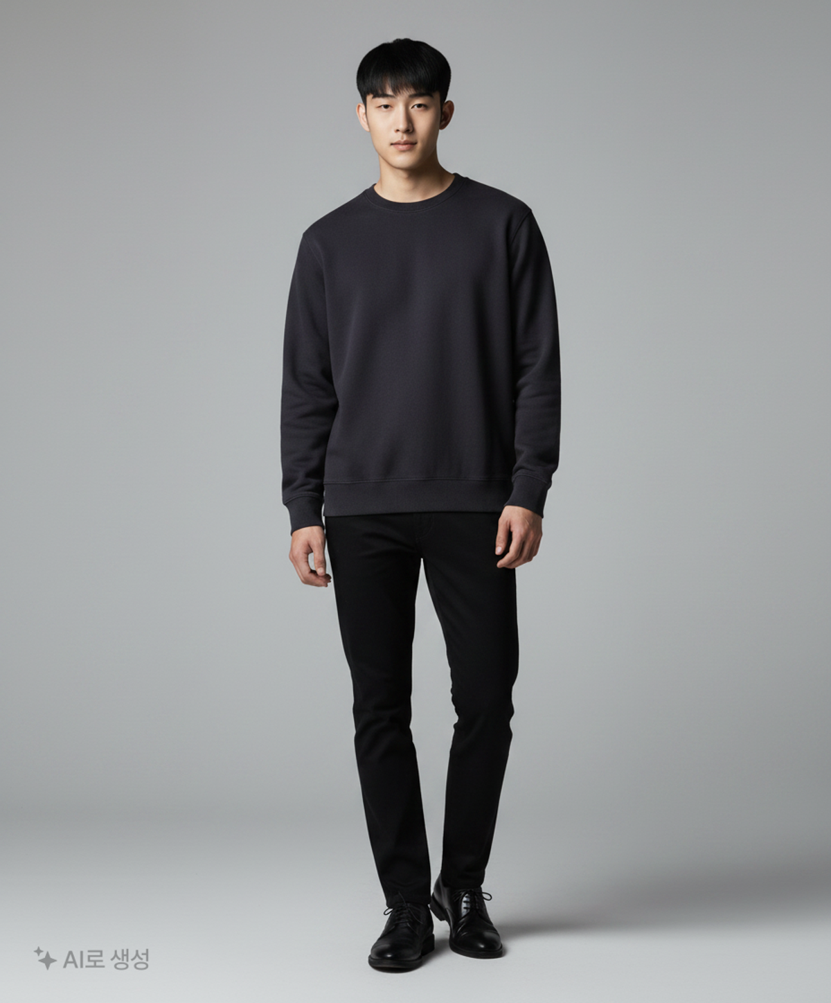 무신사 스탠다드(MUSINSA STANDARD) 스웨트셔츠 [블랙] XXXL