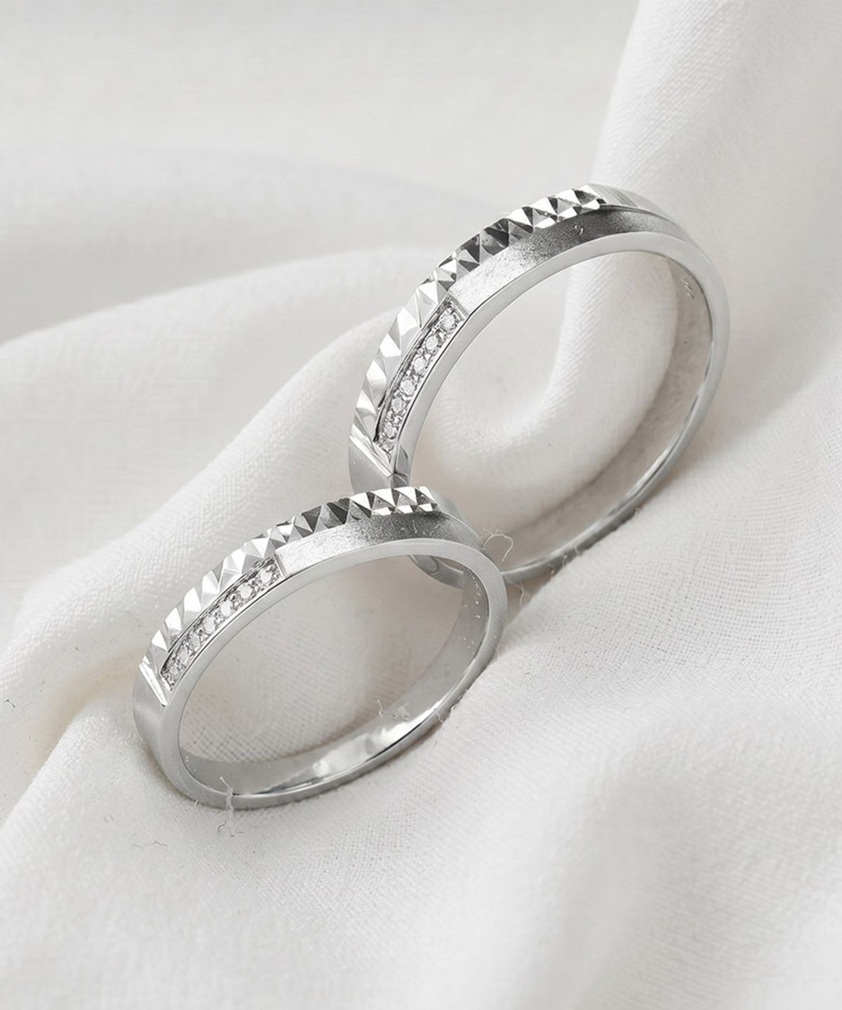엘렌쥬얼리(HELENE JEWELRY) 실버 925 Silver 오브리스 커플 링 은 반지