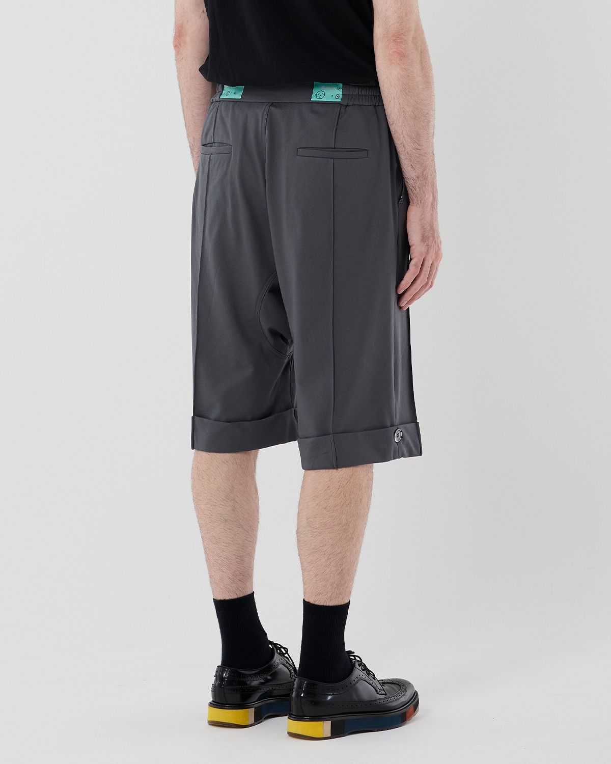 와이쏘씨리얼즈(WHYSOCEREALZ) Short Baggie Trousers - dark grey