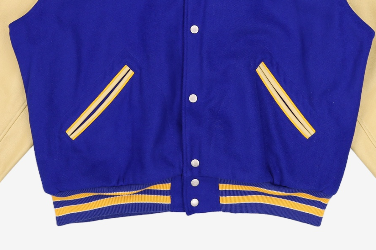 디스이즈네버댓(THISISNEVERTHAT) Raglan Varsity Jacket Blue L