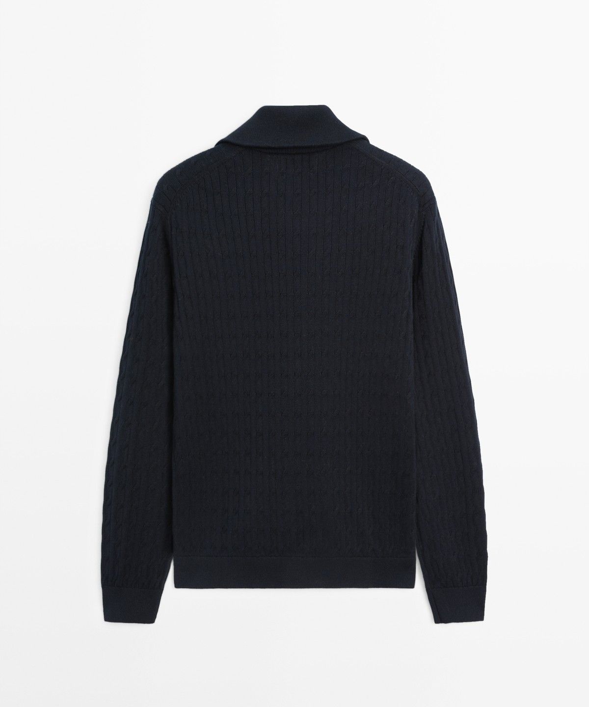 마시모두띠(MASSIMO DUTTI) 100% 코튼 브레이드 니트 가디건