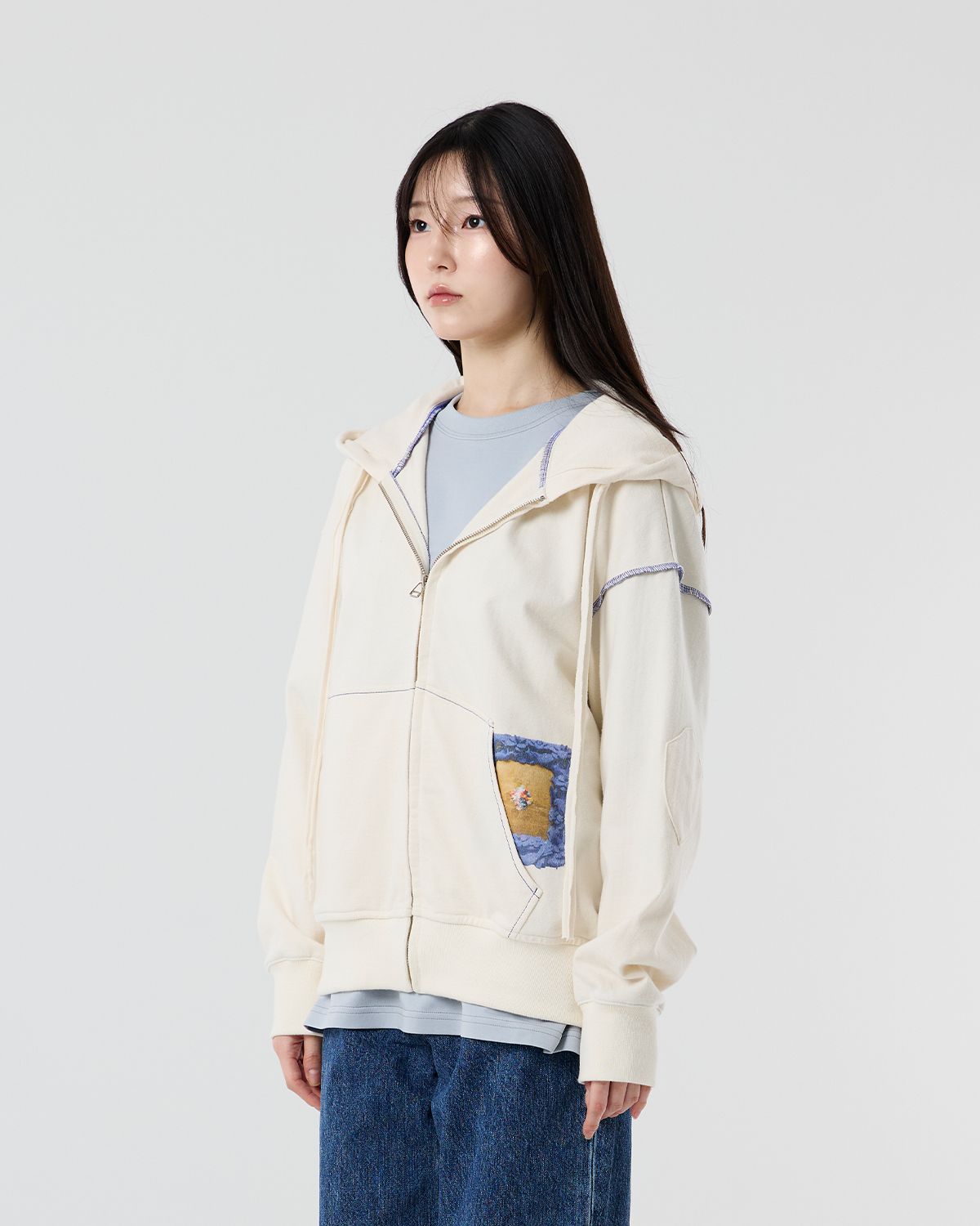 와이쏘씨리얼즈(WHYSOCEREALZ) 흔적과 부활의 유희 zip-up Hoodie