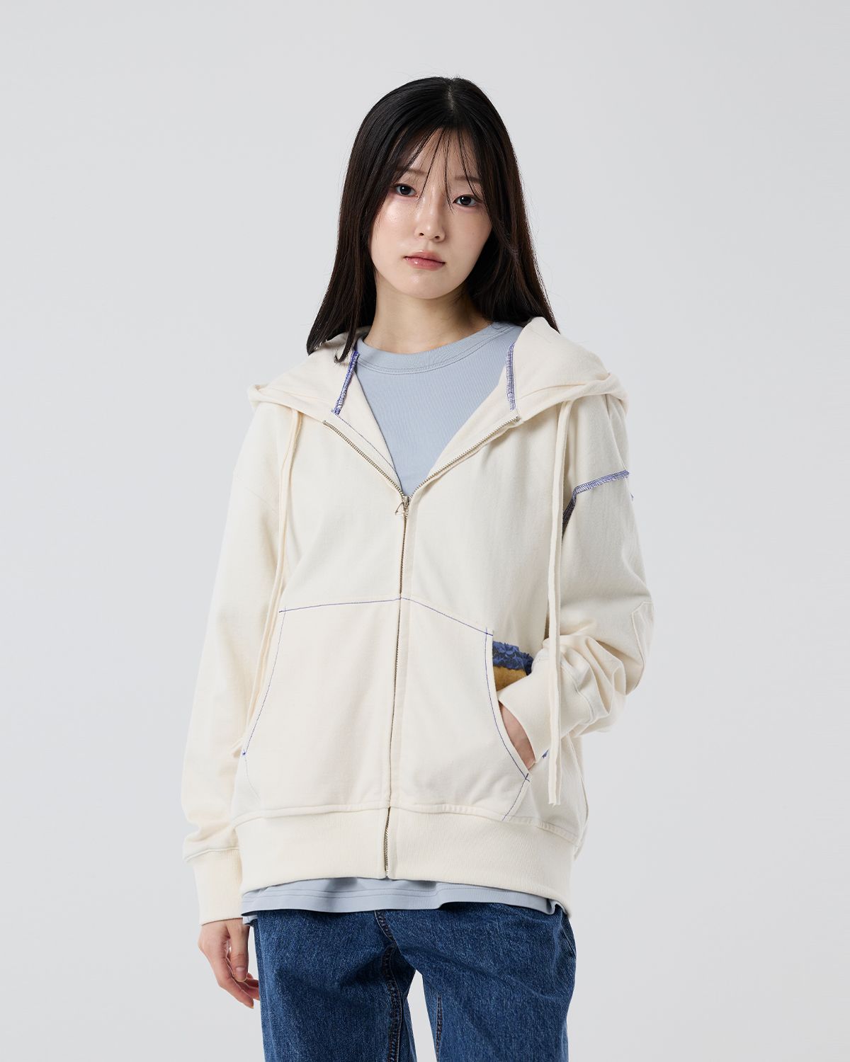 와이쏘씨리얼즈(WHYSOCEREALZ) 흔적과 부활의 유희 zip-up Hoodie
