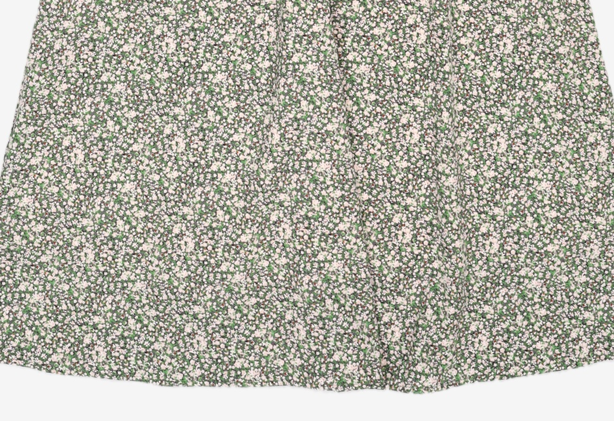 미쏘(MIXXO) 플라워패턴 셔링디테일 원피스 MIWOWB822G L