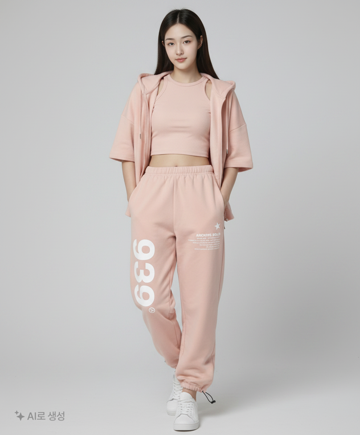 아카이브 볼드(ARCHIVE BOLD) 939 LOGO SWEAT PANTS (PINK) S