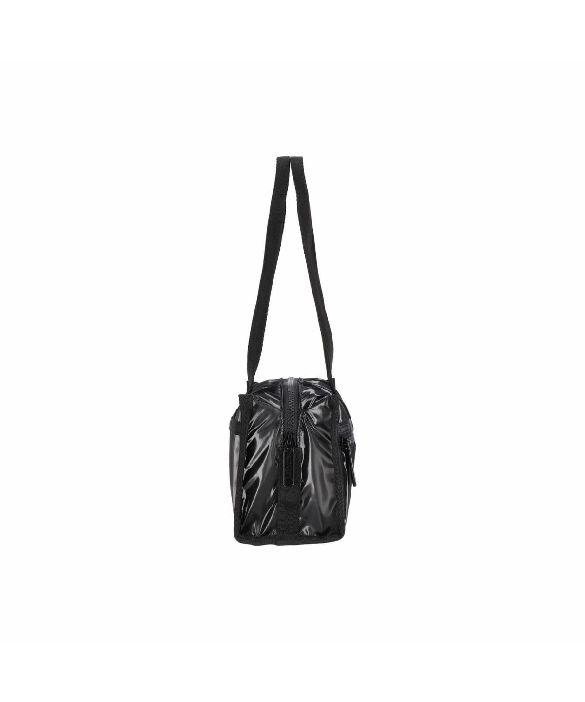 레스포색(LESPORTSAC) 블랙 샤인 E/W 스퀘어 숄더백 [2049.M135]