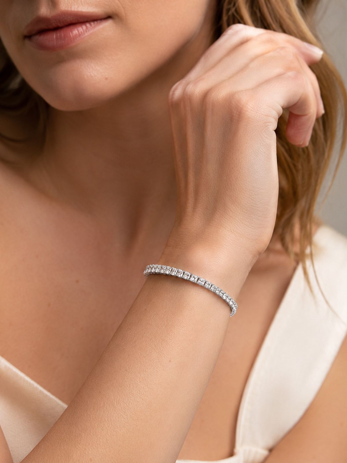 가이거주얼리(GEIGERJEWELRY) 에끌라 스퀘어 테니스 팔찌 GIBRBB006