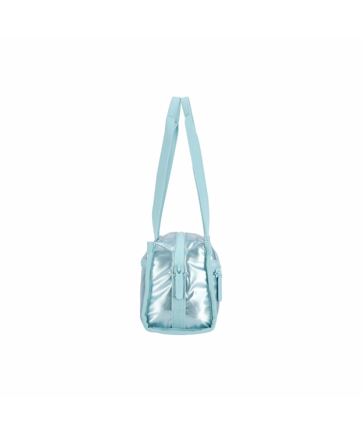 레스포색(LESPORTSAC) 아쿠아 블루 샤인 E/W 스퀘어 숄더백 [2049.MA17]