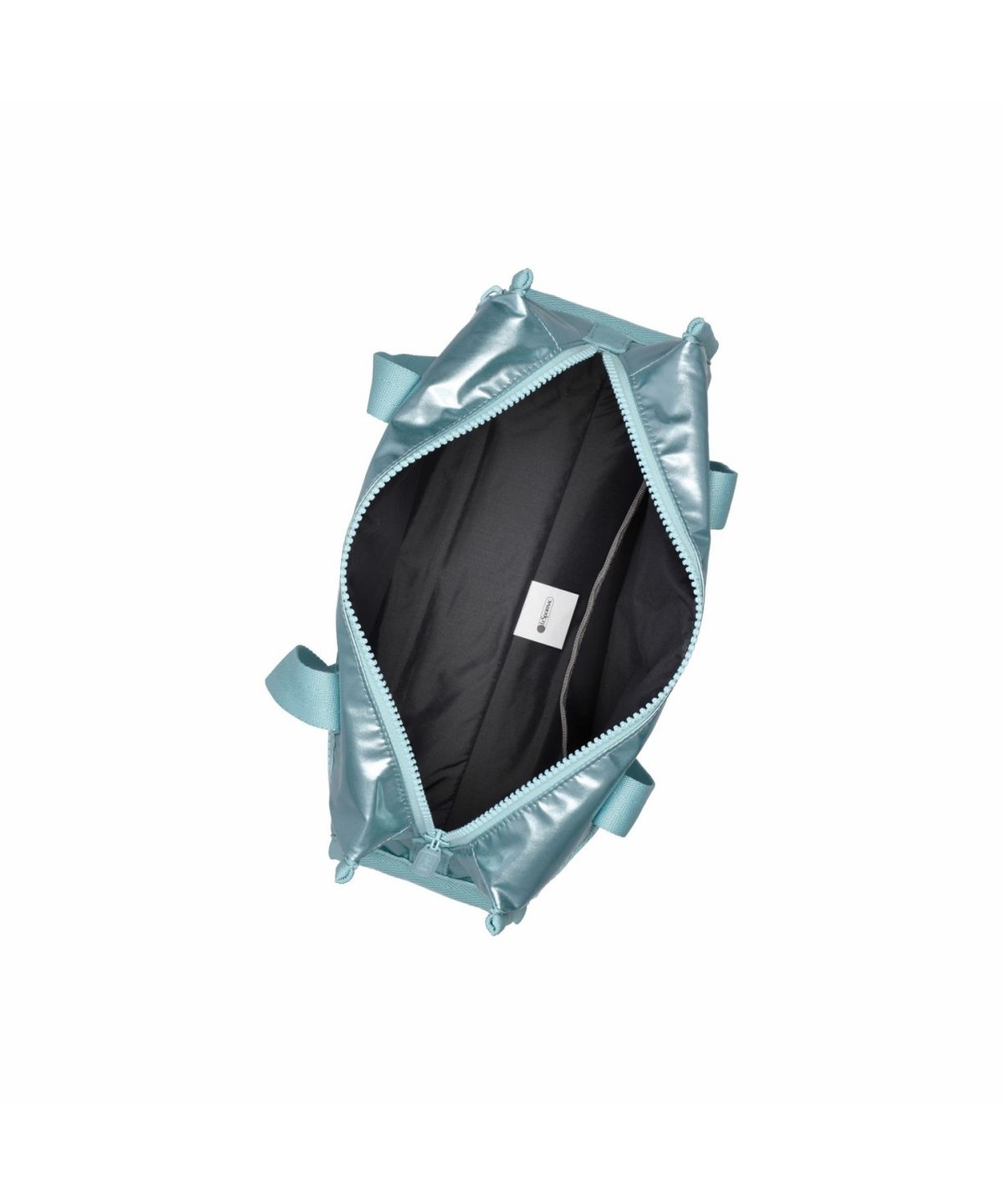 레스포색(LESPORTSAC) 아쿠아 블루 샤인 E/W 스퀘어 숄더백 [2049.MA17]