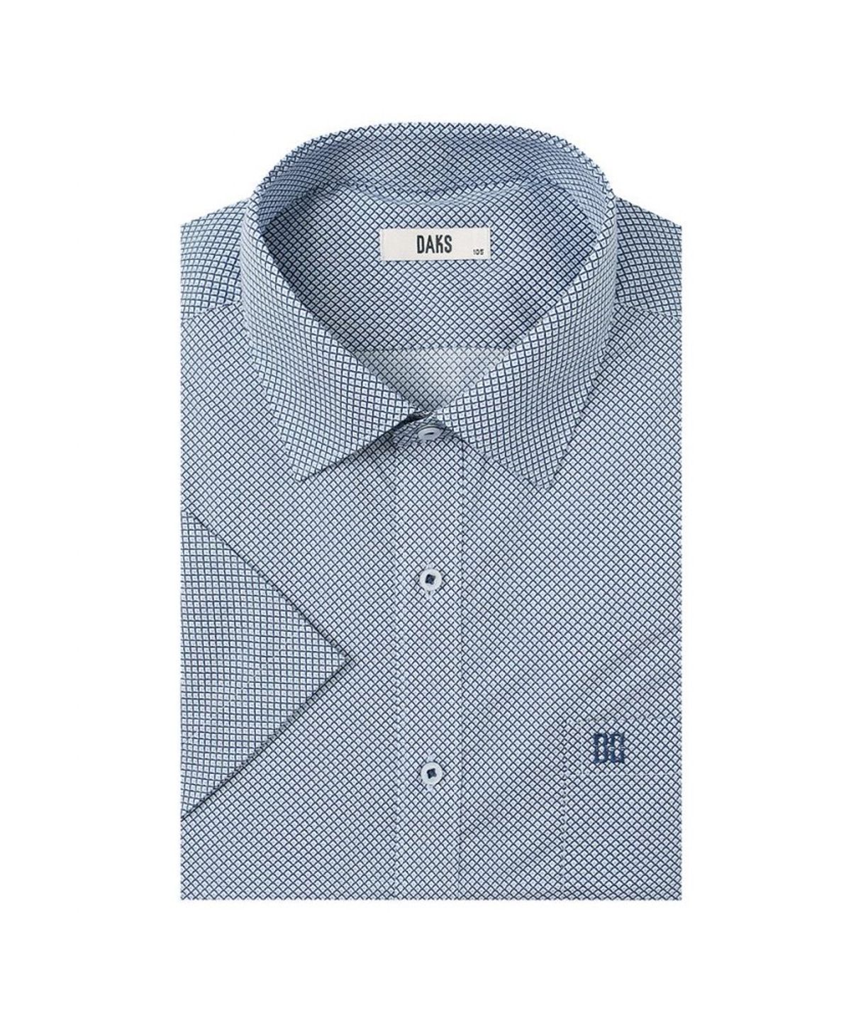 닥스셔츠(DAKS SHIRTS) 케어 면혼방 패턴 드레스 반팔셔츠_DMP2SHDL160N1