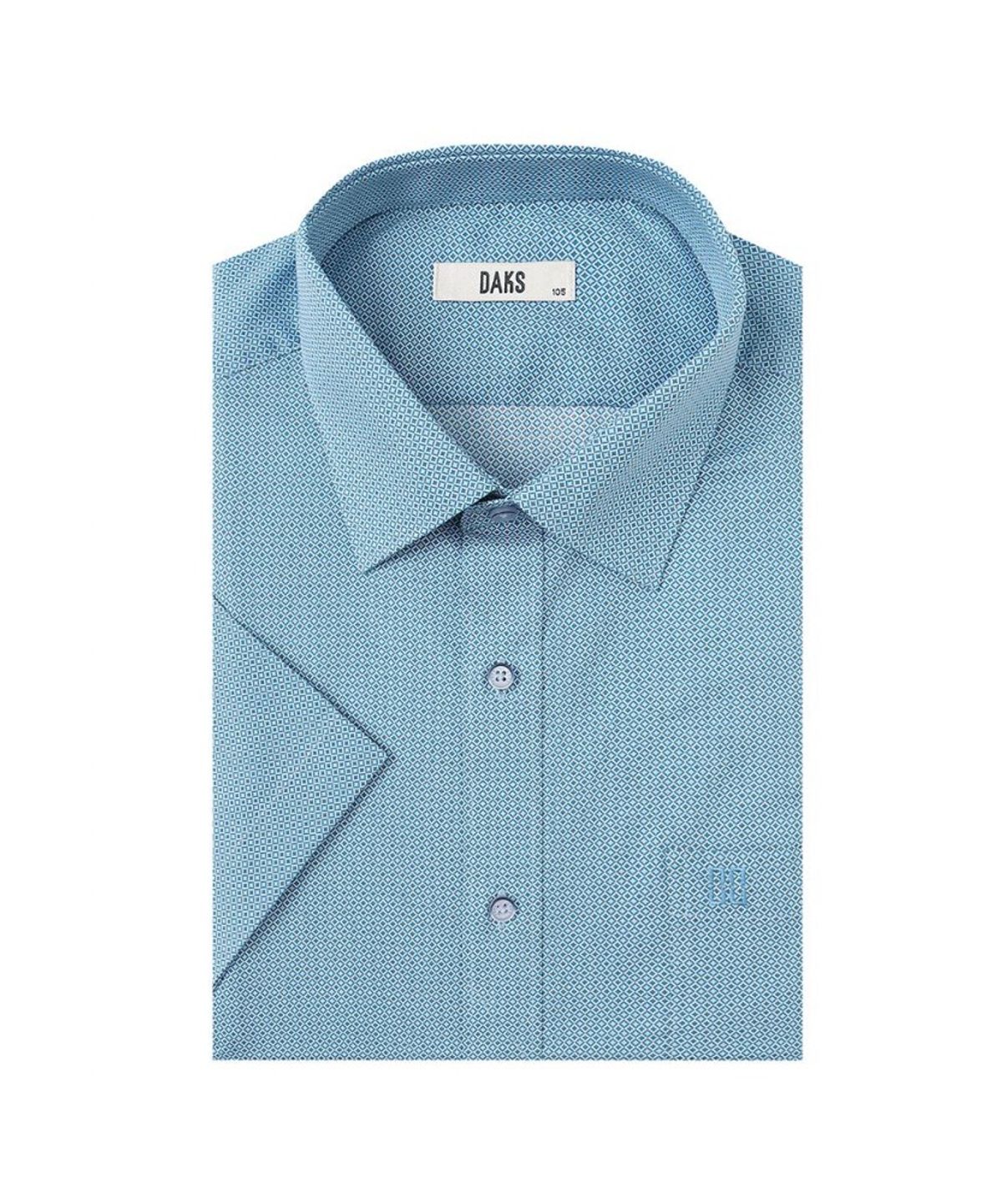닥스셔츠(DAKS SHIRTS) 케어 면혼방 프린트 드레스 반팔셔츠_DMP2SHDL123B1