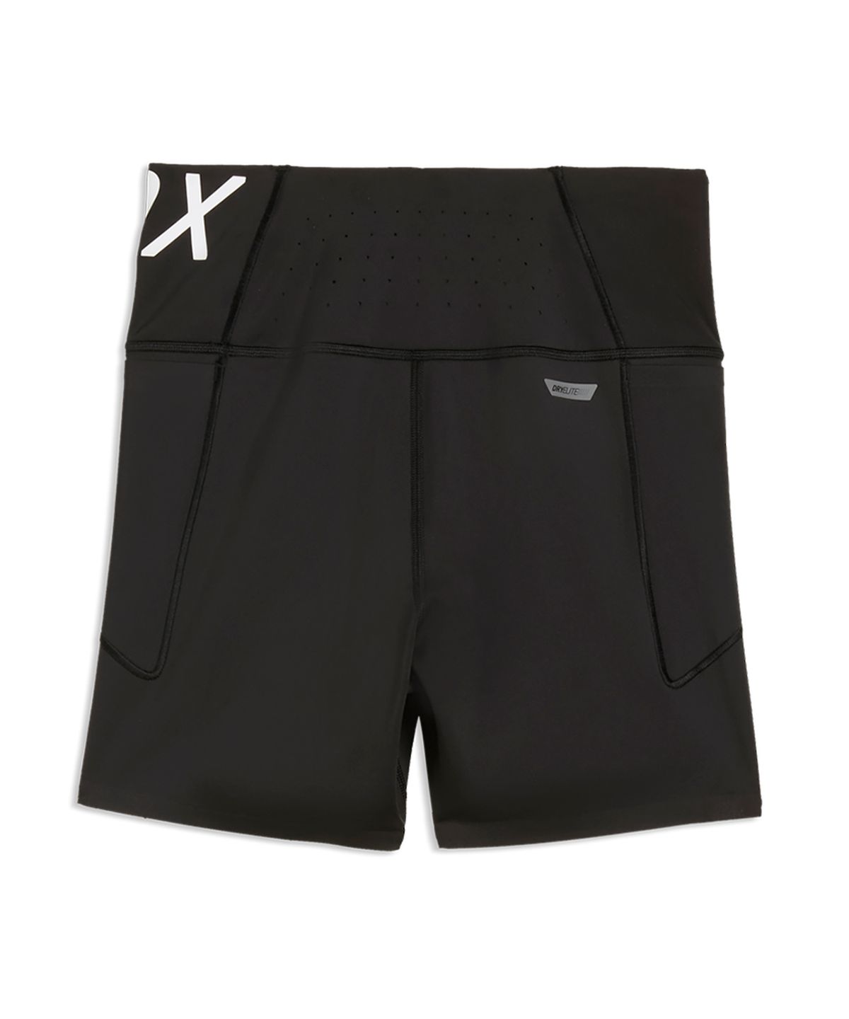 푸마(PUMA) 여성용 푸마 x 하이록스 파워모드 4인치 숏 타이츠 - 푸마 블랙 / 529151-01