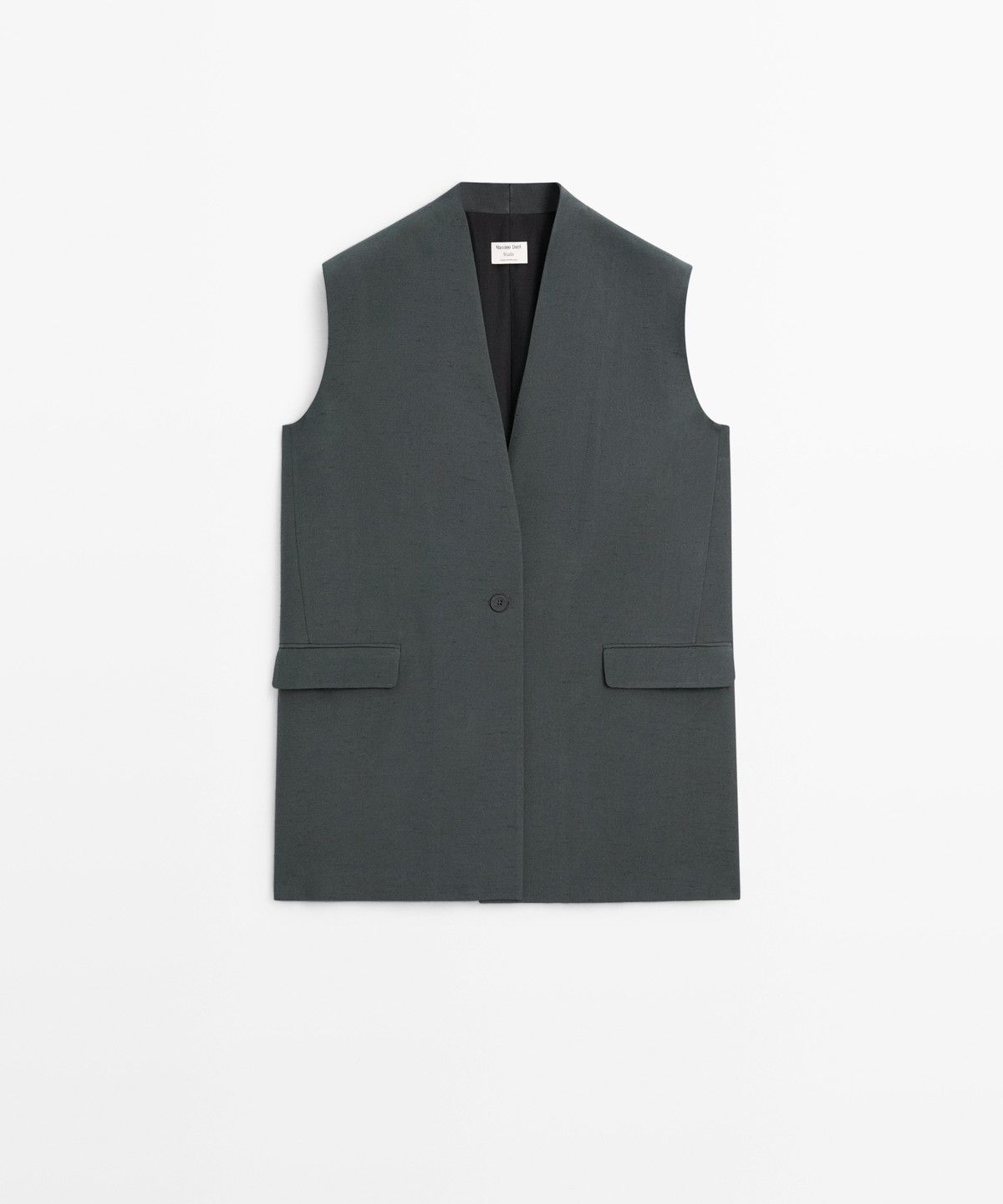 마시모두띠(MASSIMO DUTTI) 브이넥 토탈 룩 베스트 - STUDIO