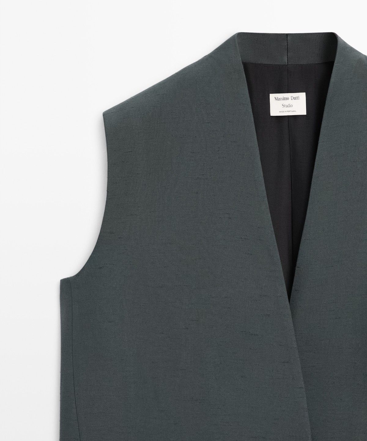 마시모두띠(MASSIMO DUTTI) 브이넥 토탈 룩 베스트 - STUDIO