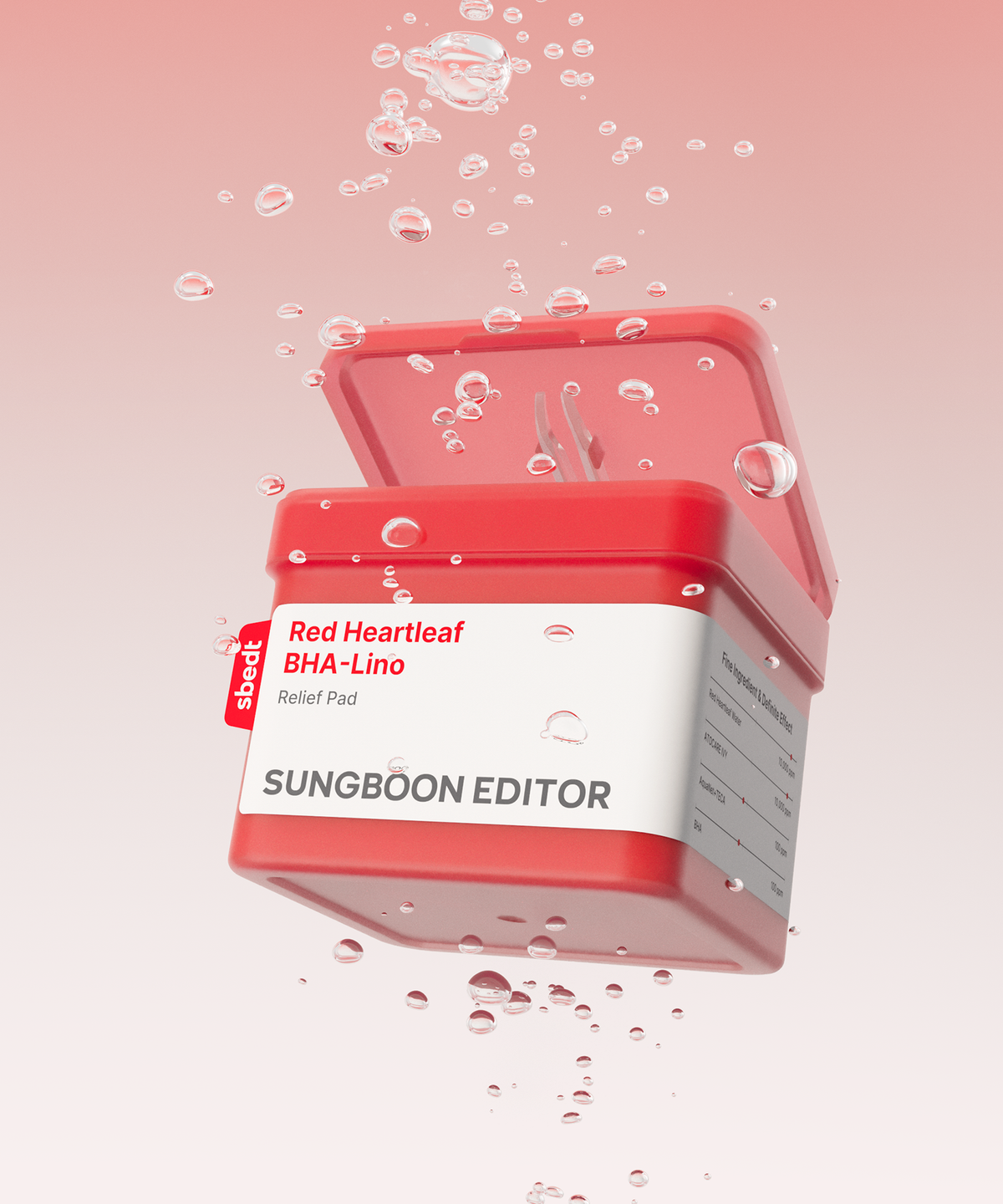 성분에디터(SUNGBOONEDITOR) 레드어성초 바하리노 트러블 릴리프 패드 60매
