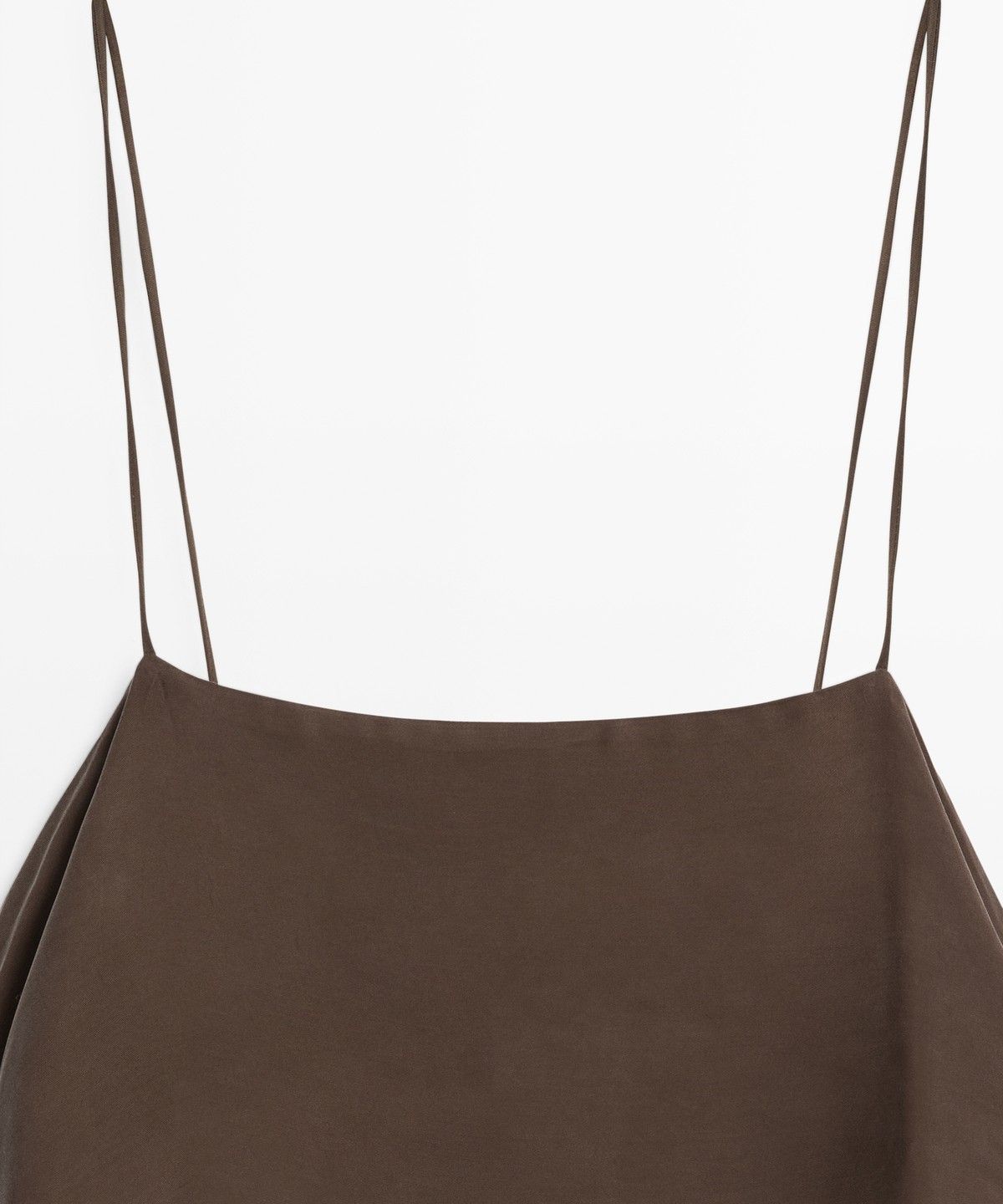 마시모두띠(MASSIMO DUTTI) 러플 디테일 스트랩 미니 원피스