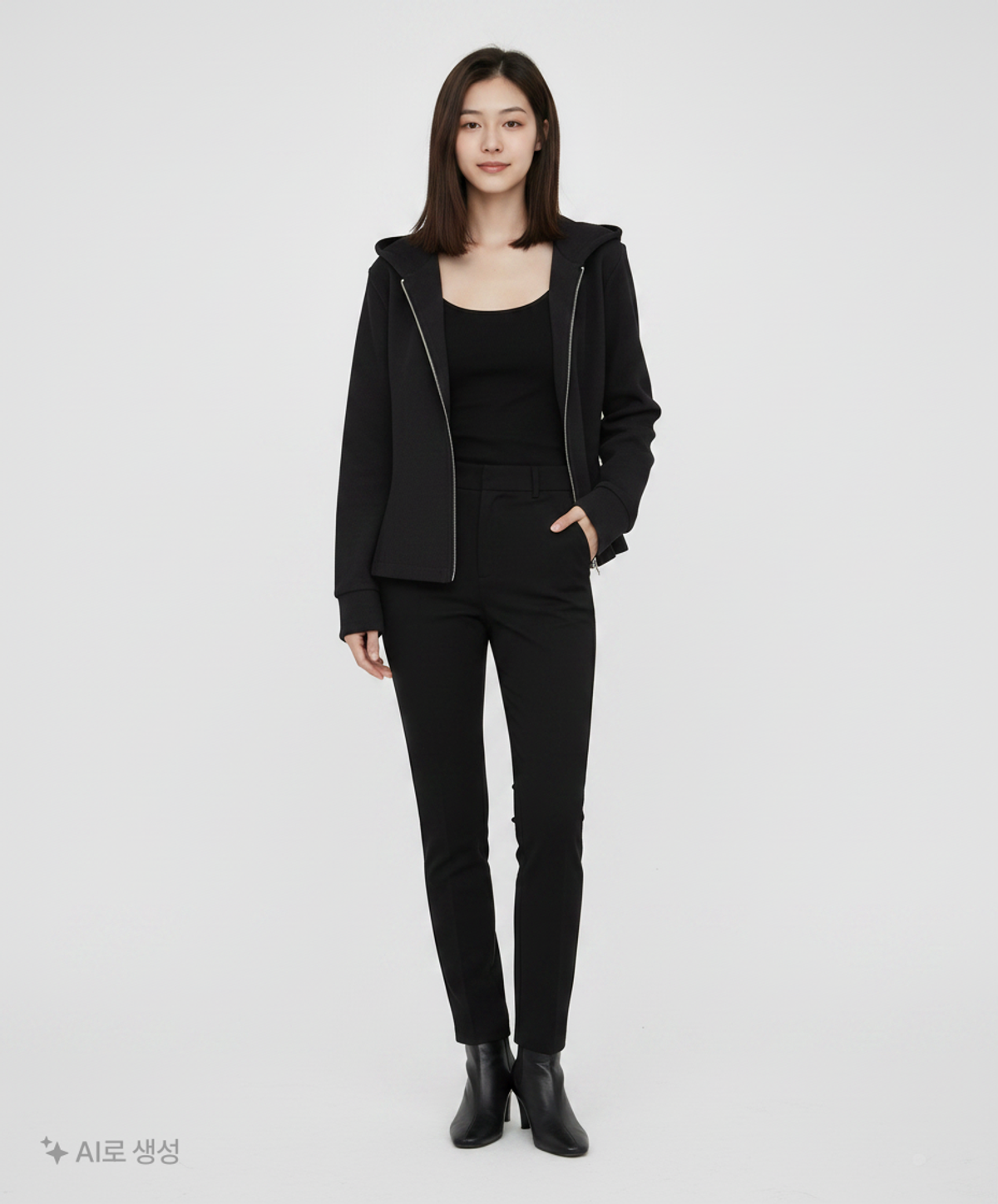 스웨이드(SUADE) 후드 집업 M