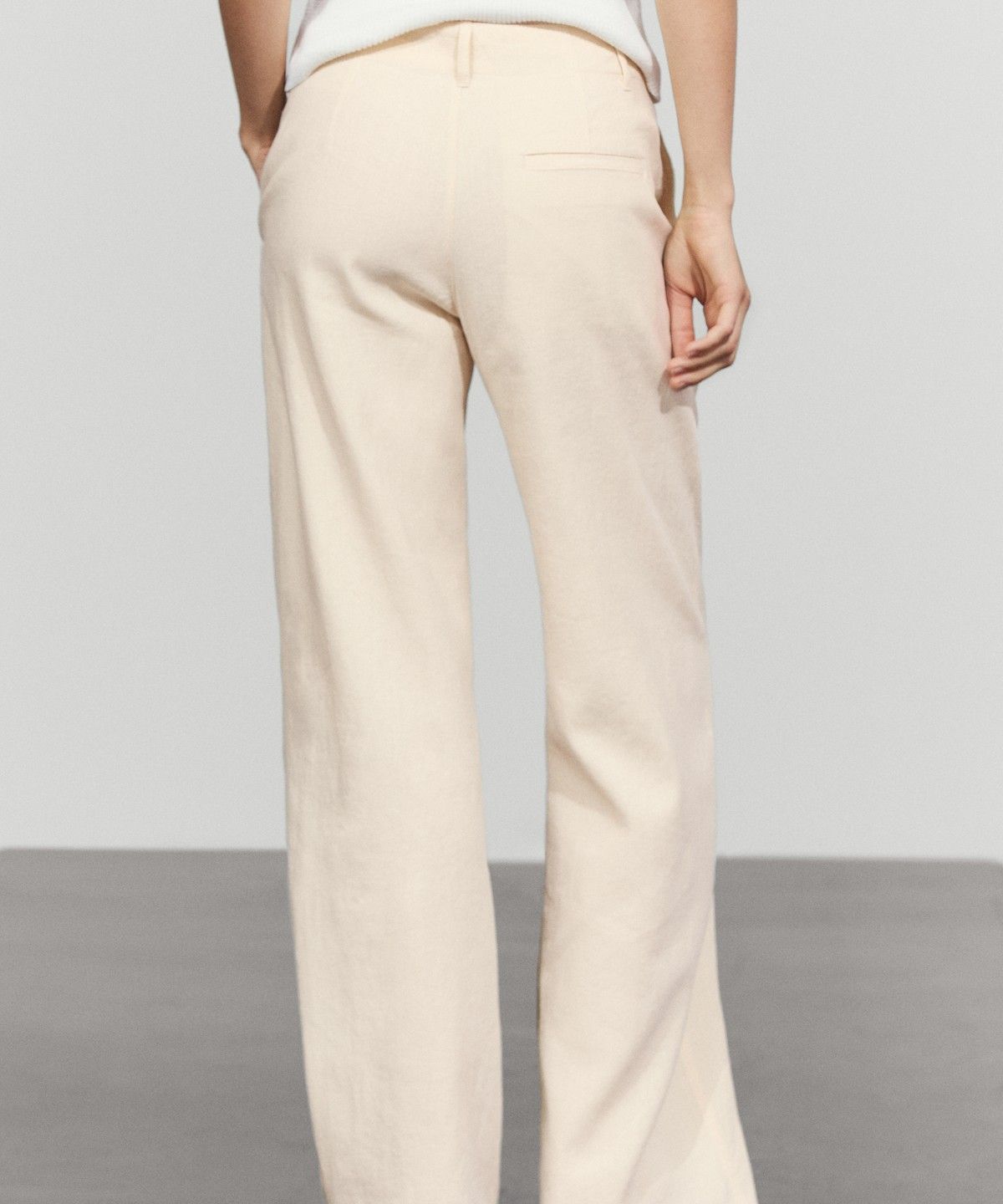 마시모두띠(MASSIMO DUTTI) 린넨 혼방 릴랙스 핏 팬츠