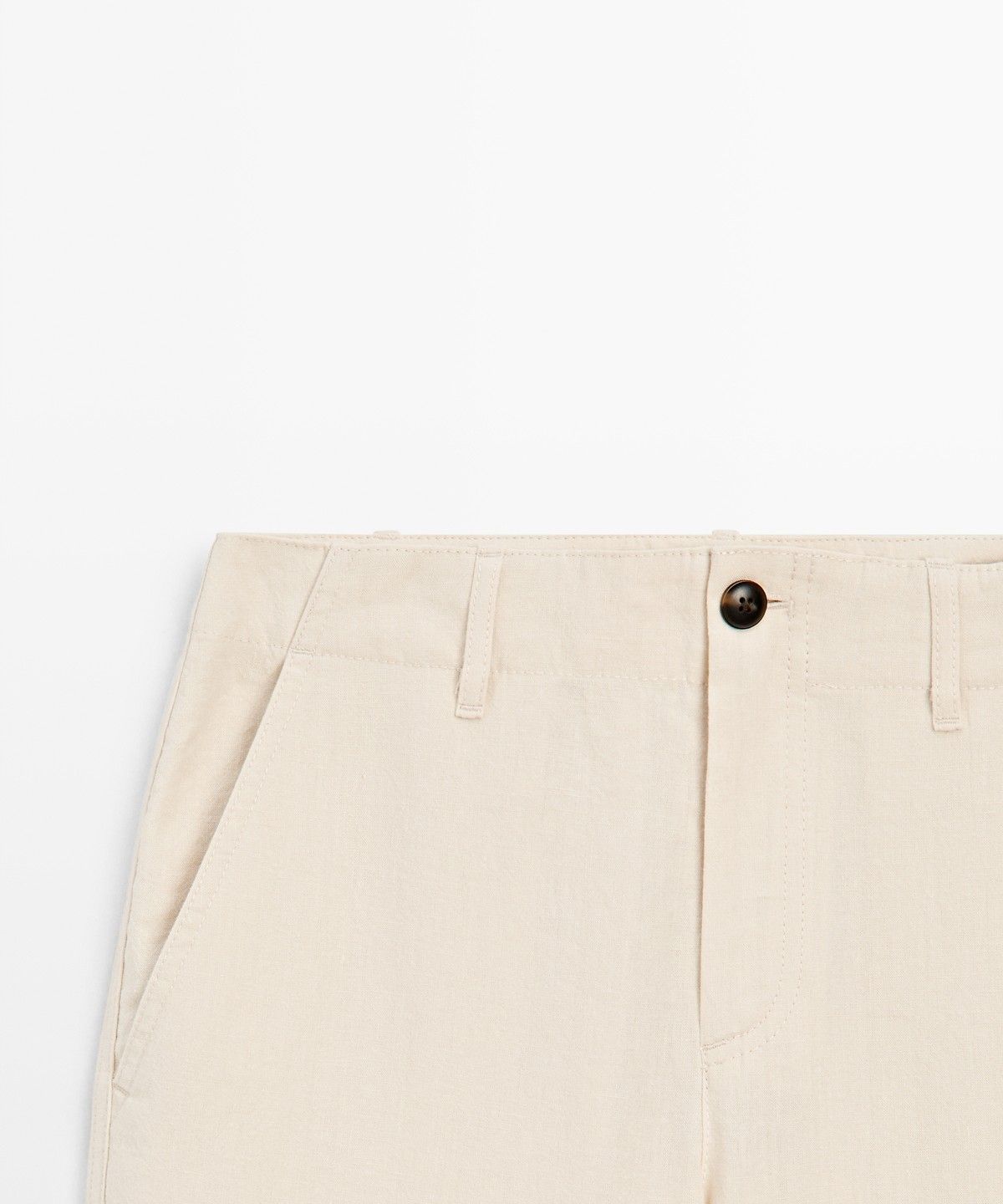 마시모두띠(MASSIMO DUTTI) 린넨 혼방 릴랙스 핏 팬츠