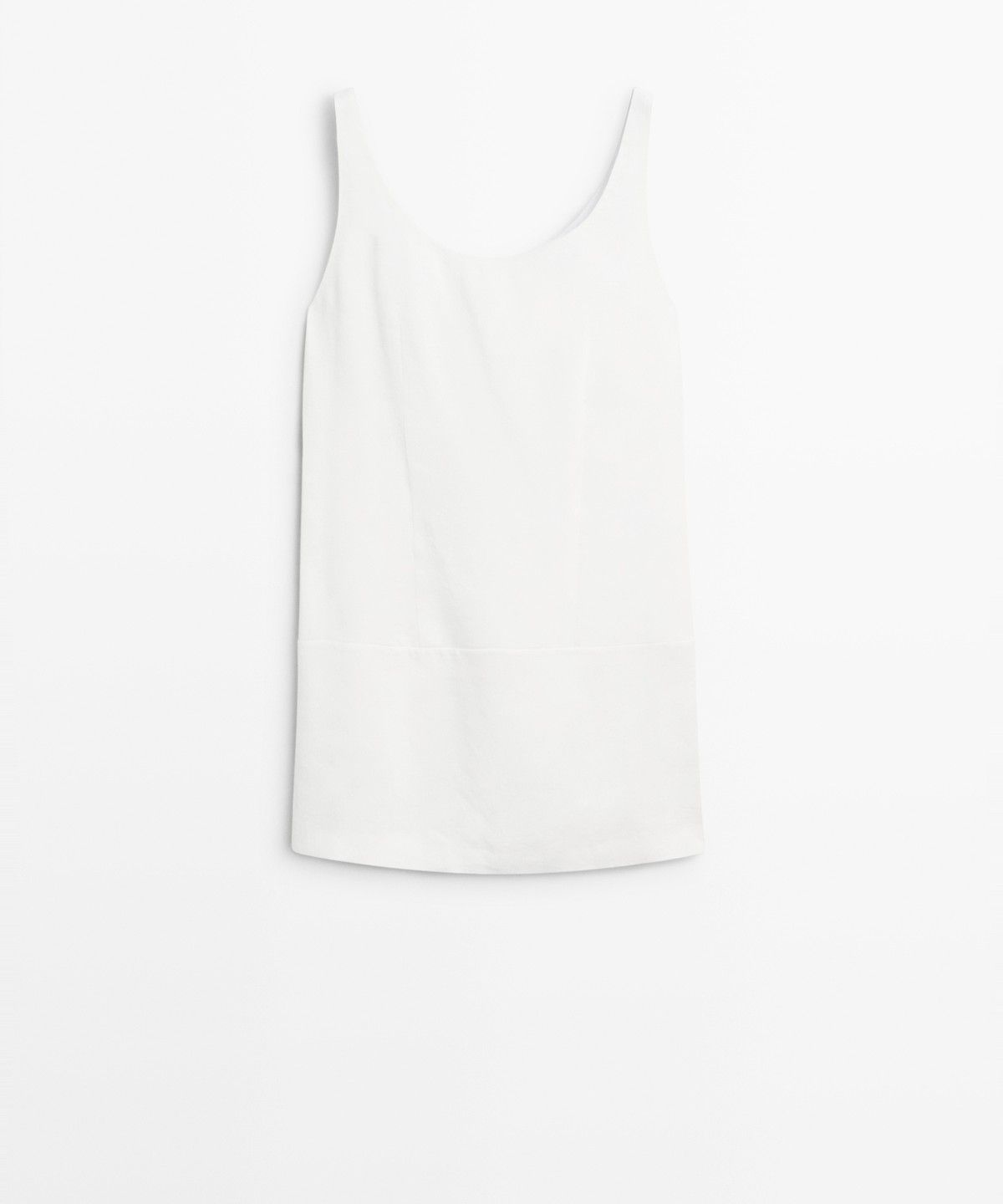 마시모두띠(MASSIMO DUTTI) 린넨 블렌드 플루이드 숏 드레스