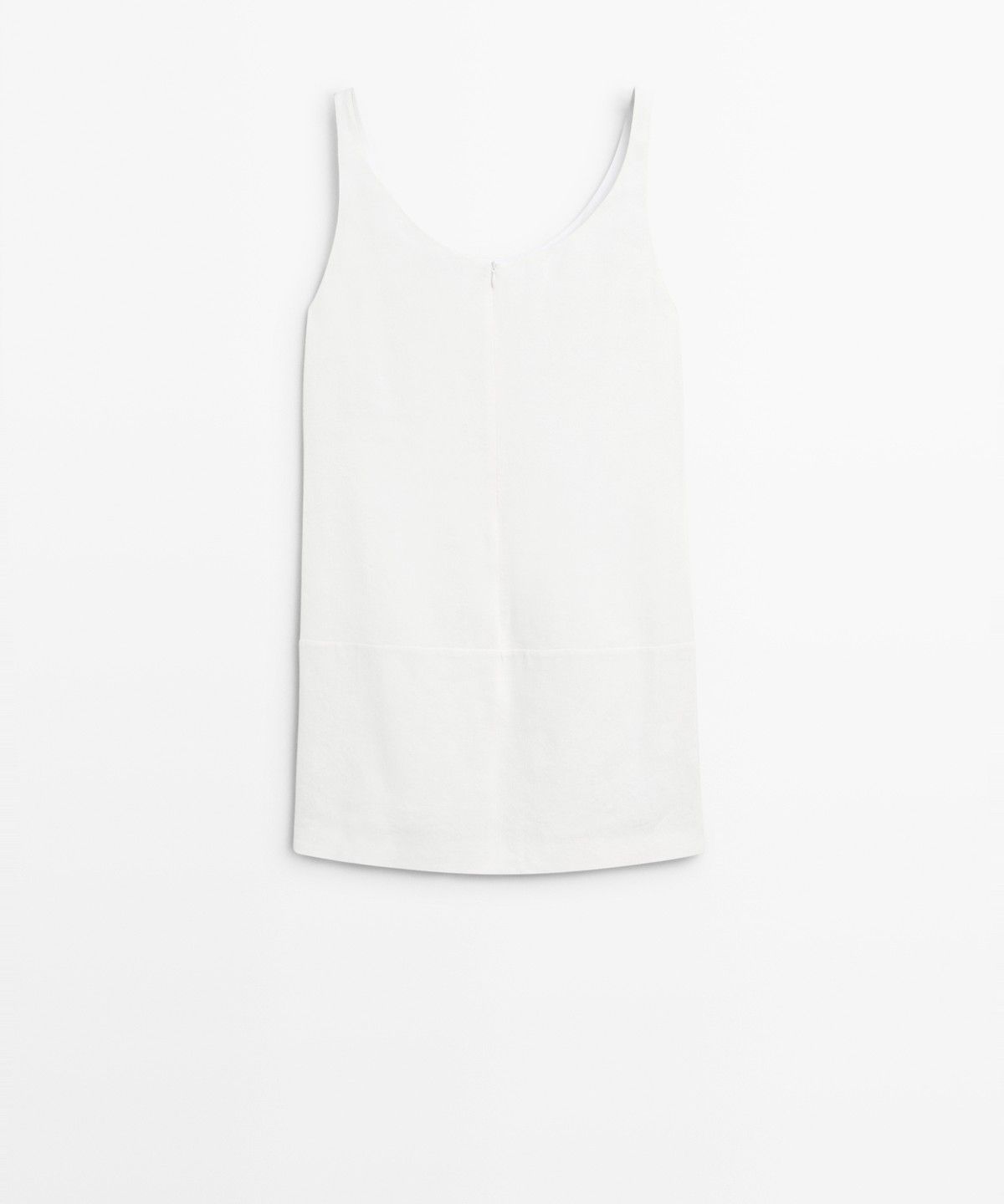 마시모두띠(MASSIMO DUTTI) 린넨 블렌드 플루이드 숏 드레스