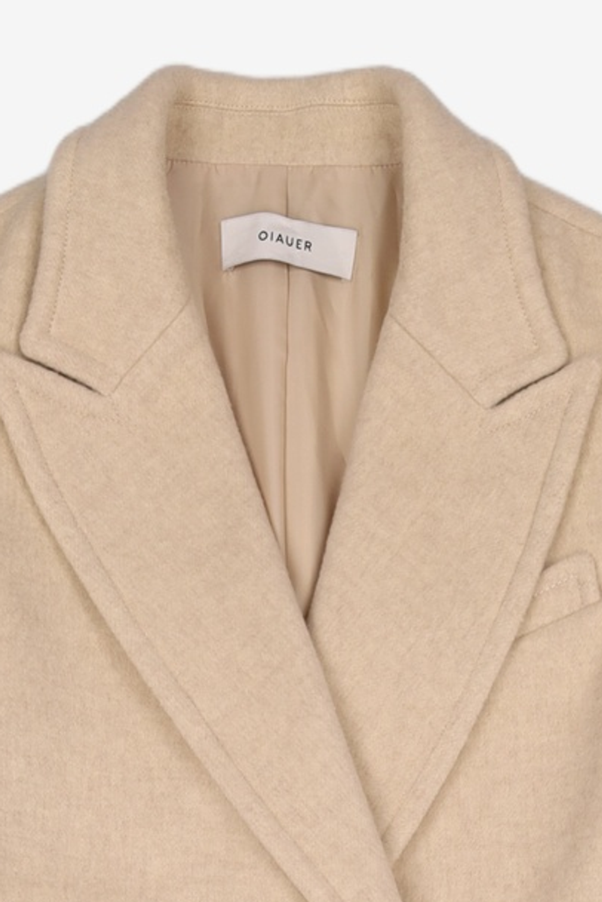 오이아우어(OIAUER) Halfdouble Long Coat in Ivory S