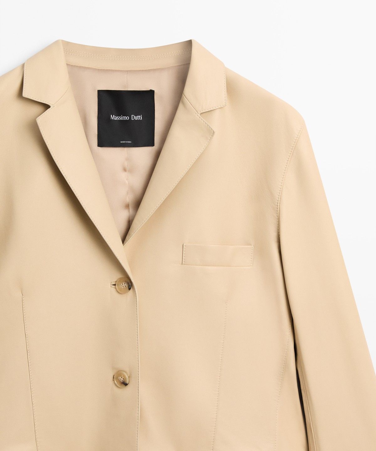 마시모두띠(MASSIMO DUTTI) 나파 가죽 블레이저